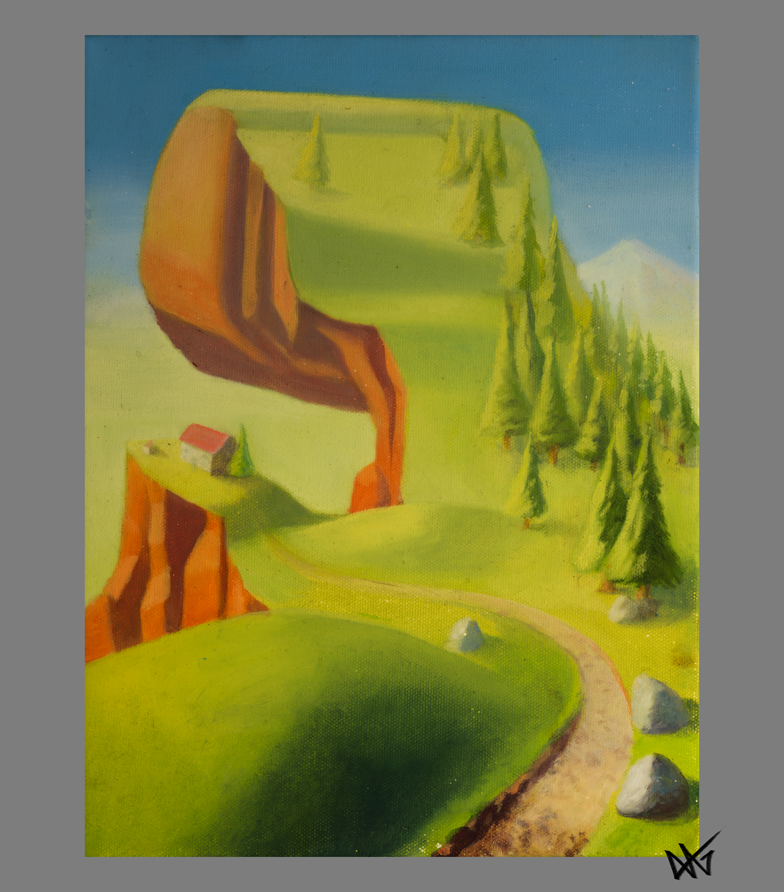 "Meadow Ridge" 9x12" Oil on canvas -For Sale-