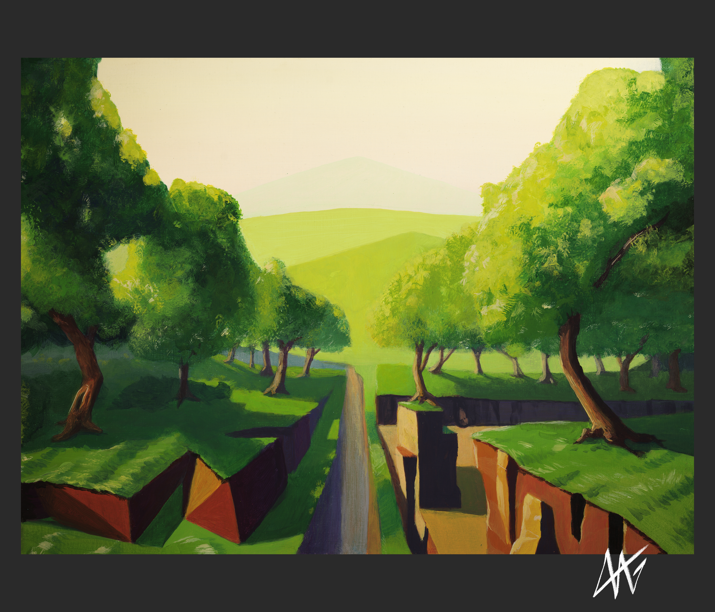 "Border Forest" 18x24" Acrylic on canvas -For Sale-