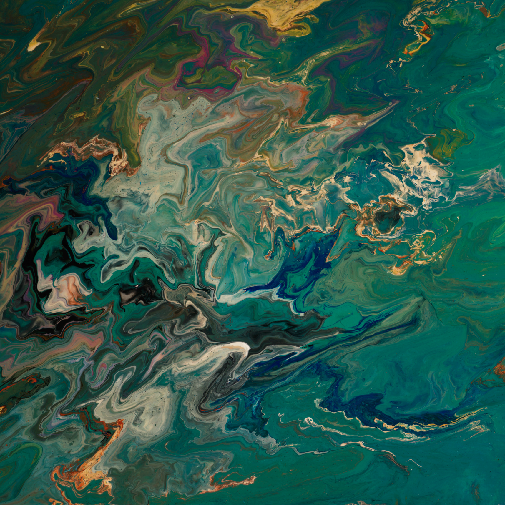 "Pour No. 2" Original Acrylic
