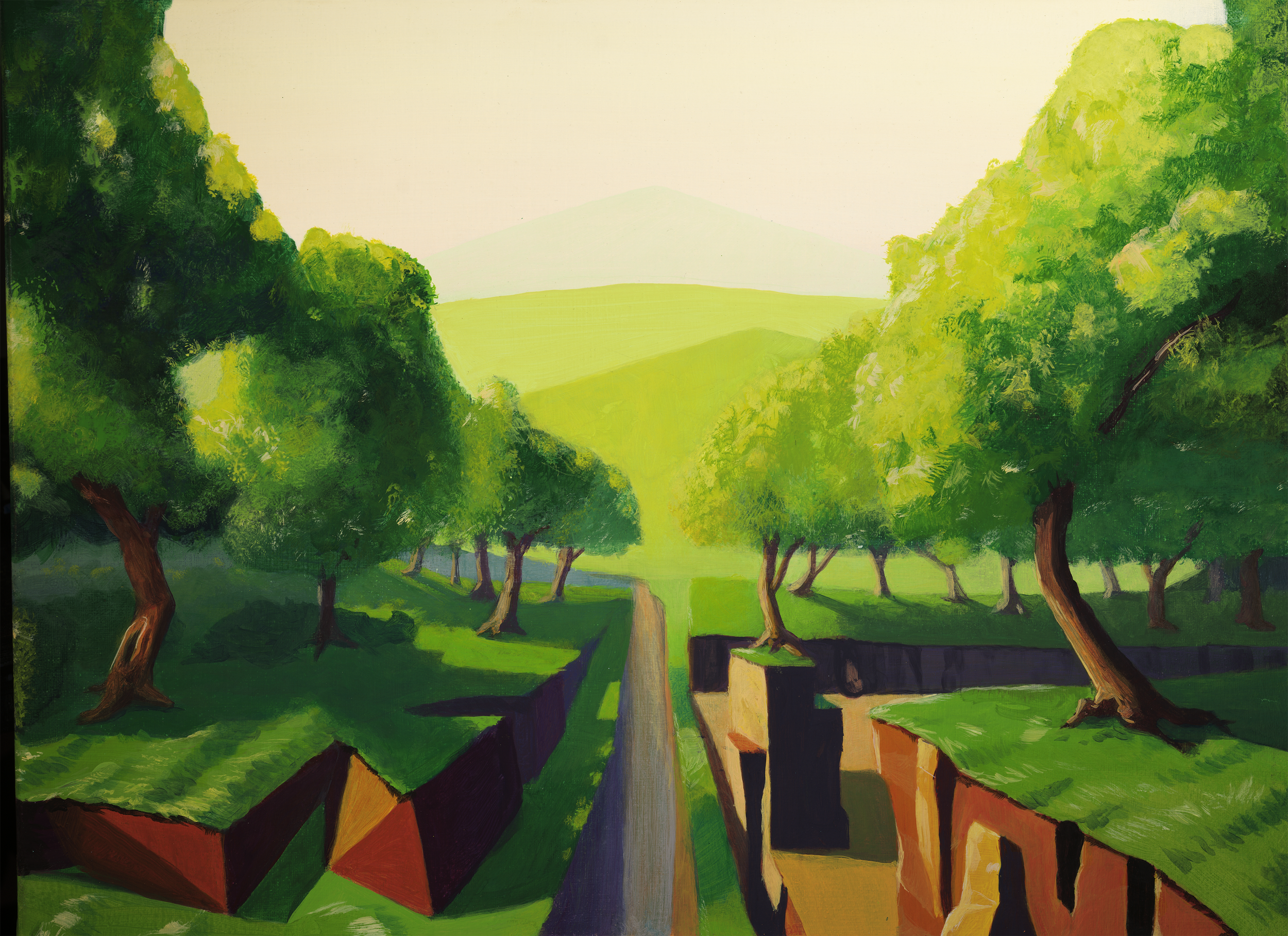 "Border Forest" 18x24" Acrylic on canvas. Available