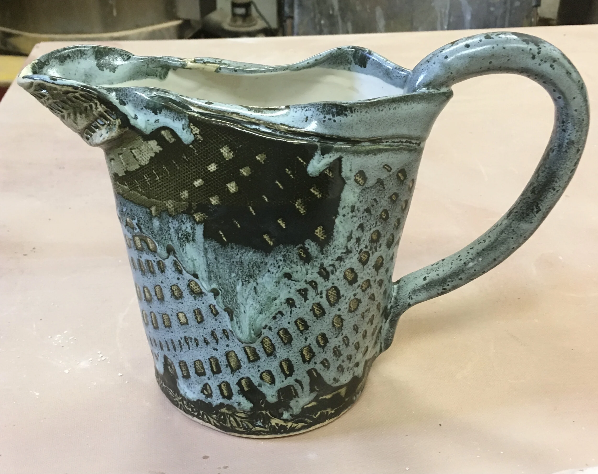 hand built pitcher- 8 "