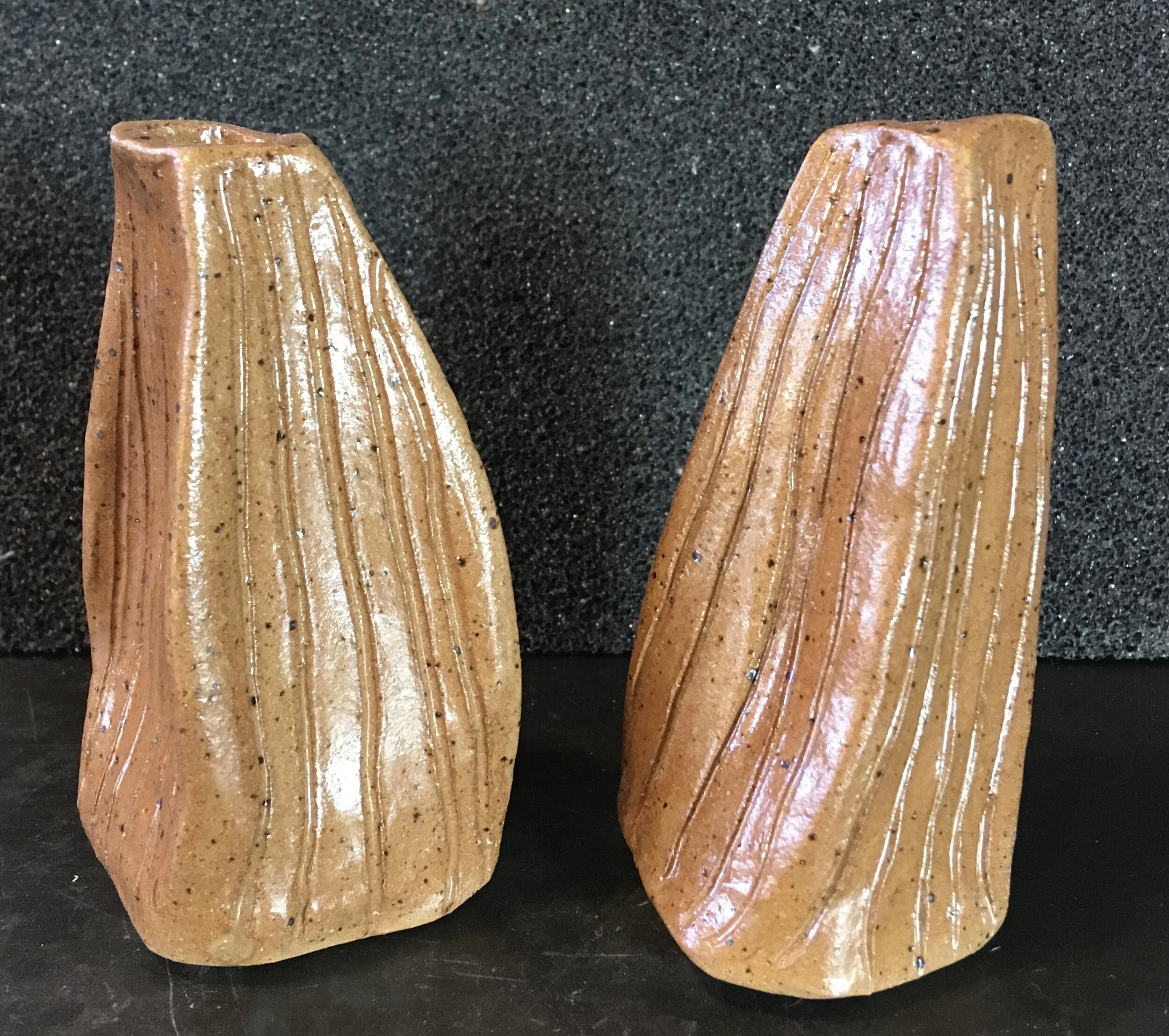 hand built mini vases- 3"