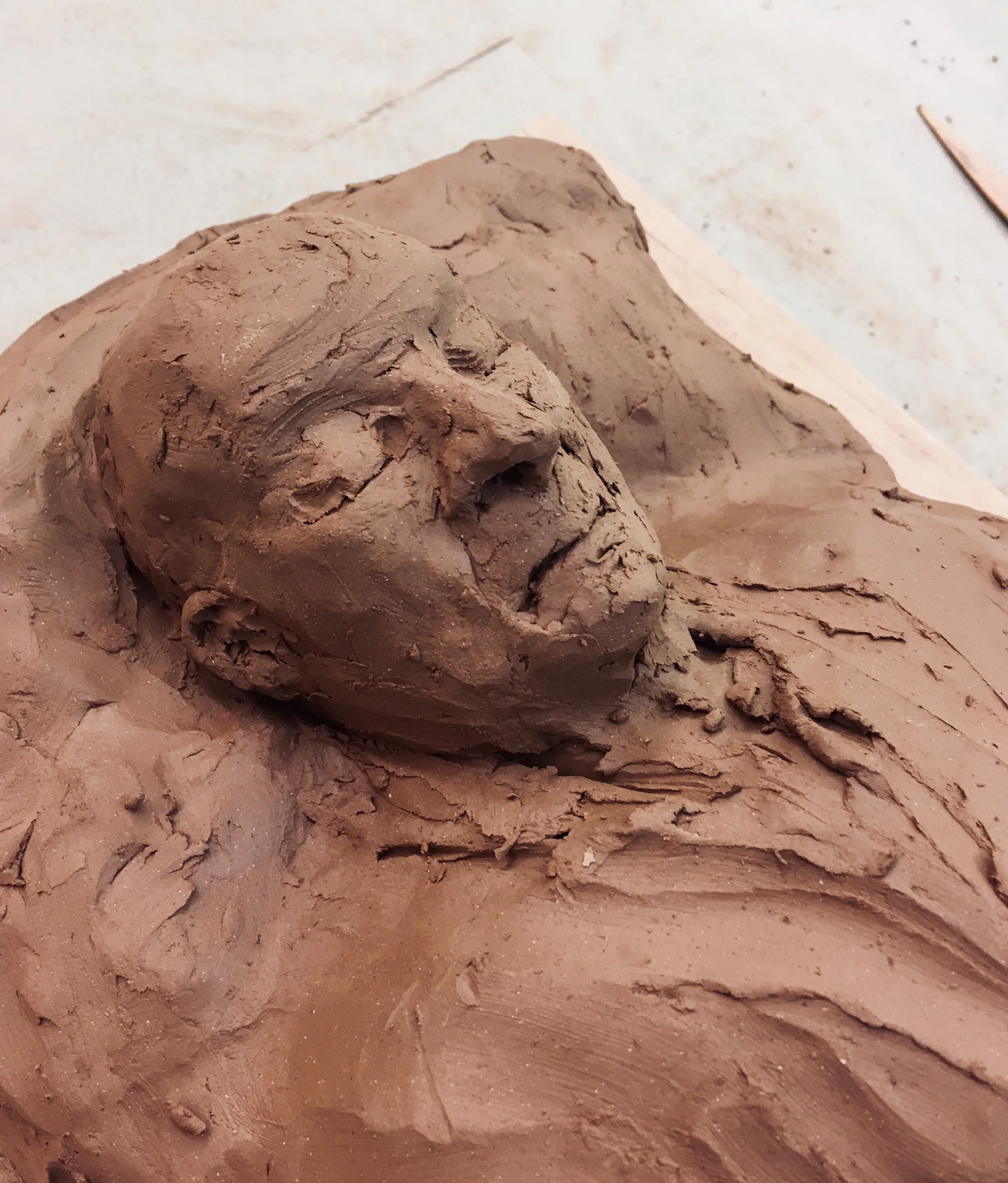 study of reclined man