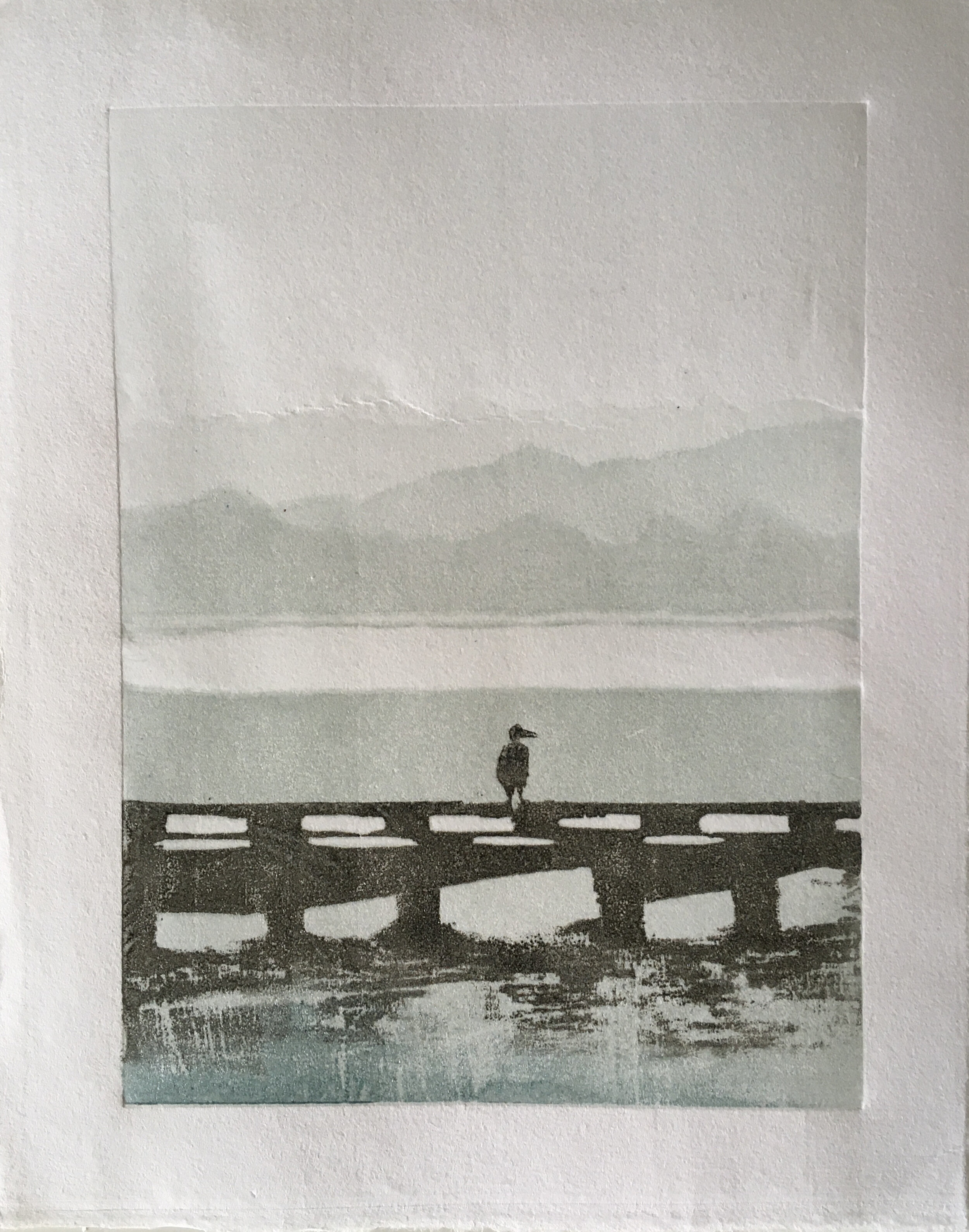 Multi block woodcut of 6 -image  6" x 8"   