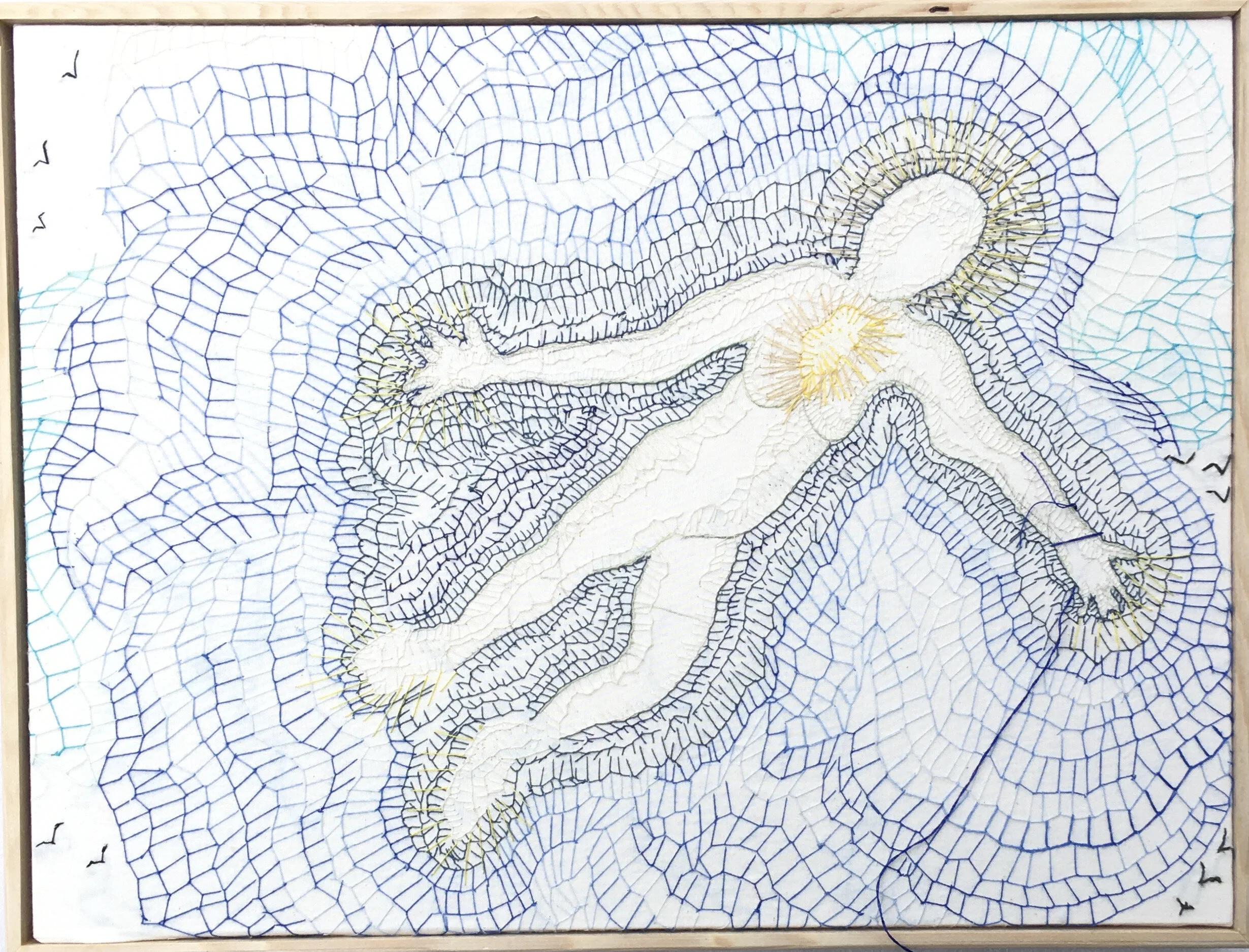 "She is Part of the Universe Now" 12" x 16" stretched muslin