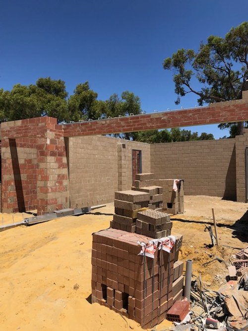 Garage brickwork greenwood home