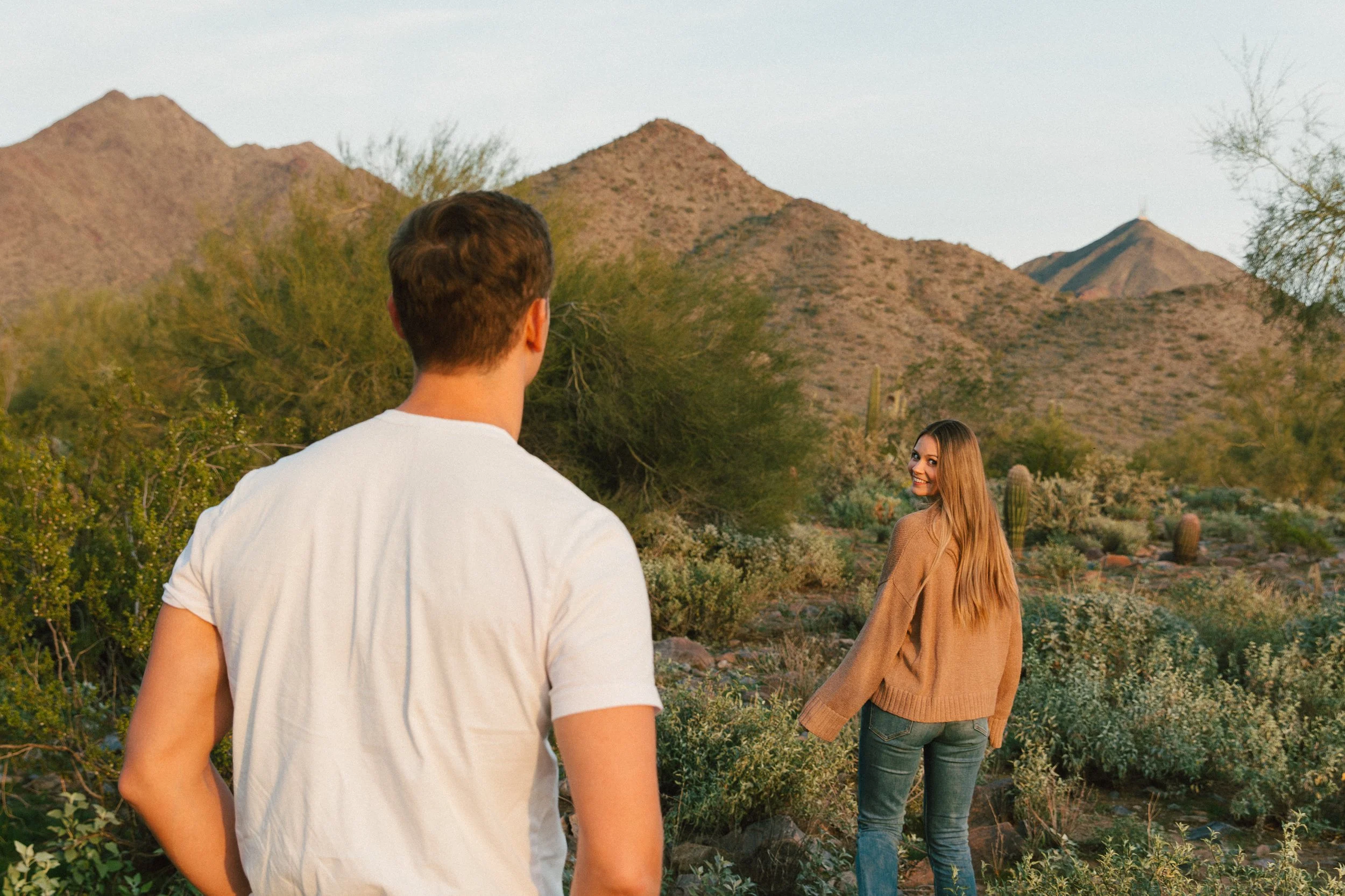 Bre + Brent’s Blue Hour Desert Session