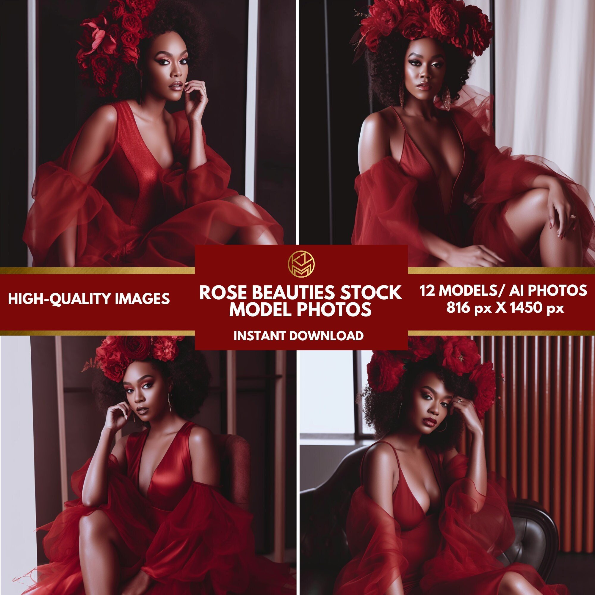 Beauty Stock Photos| Beauty Model Stock Photos | Fashion Model Photos | African American Stock Images | Curly Hair Stock Images | AI