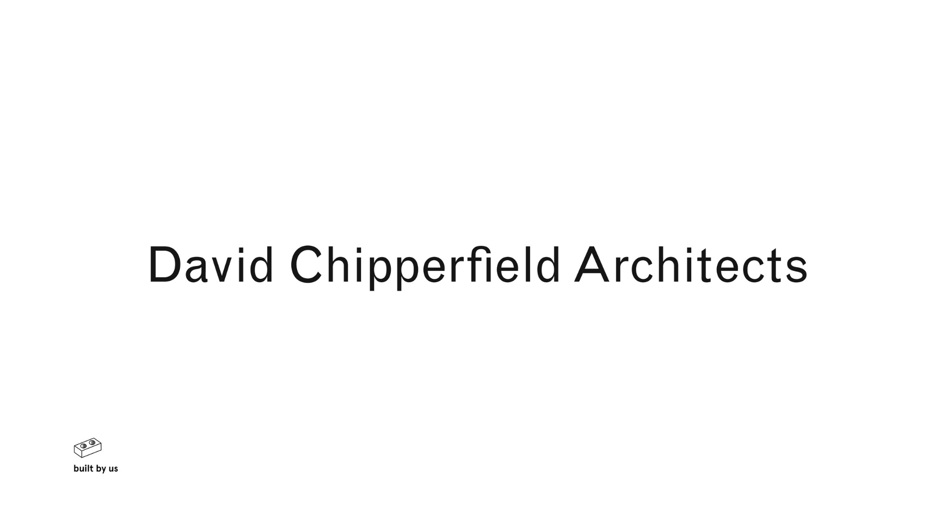 Bid Writer/New Projects Co-ordinator | David Chipperfield Architects | London