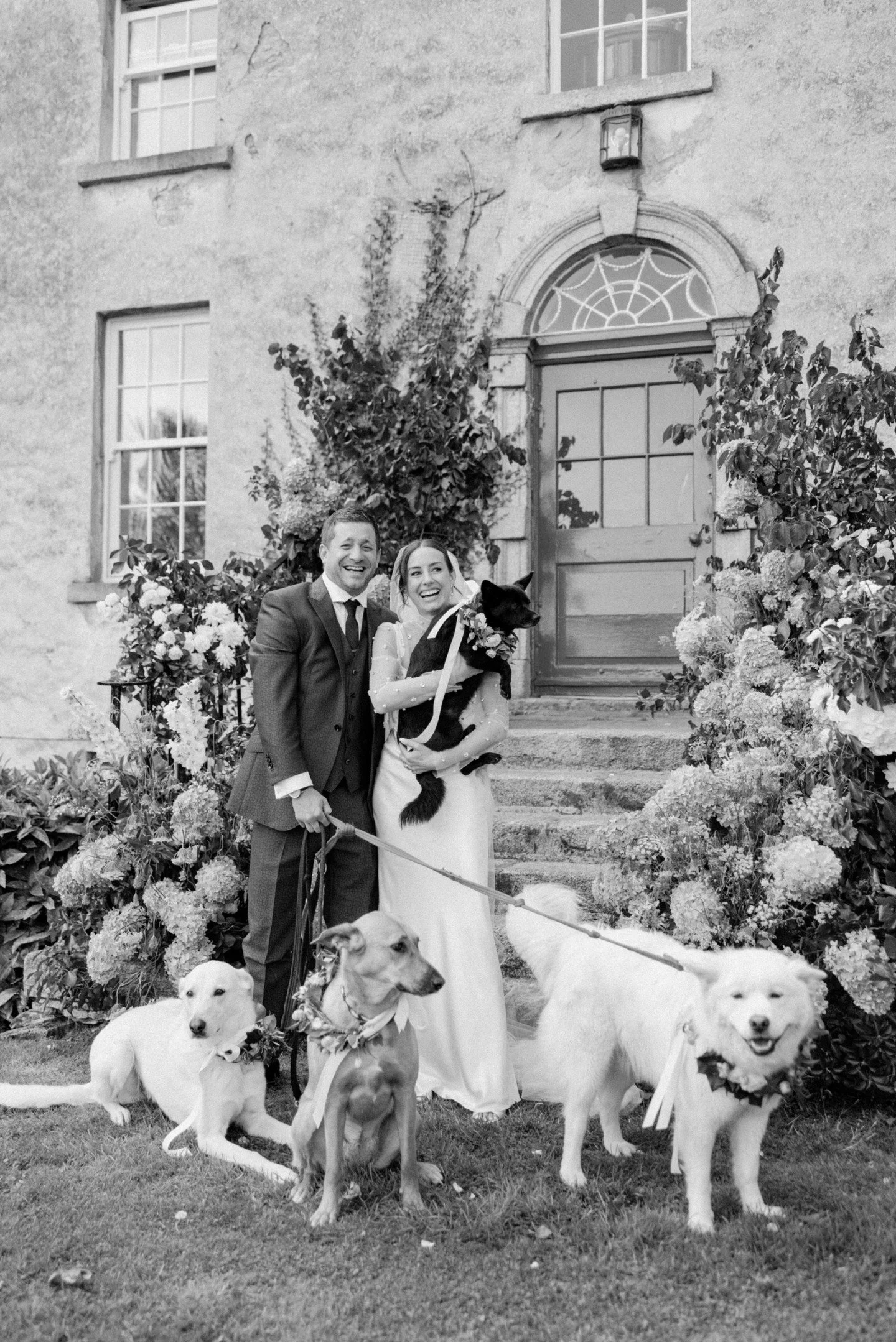 Tyrone &amp; Faye plus pals at home in County Kildare.

Planning by @Tarafayevents
Flowers by @wildathearthq