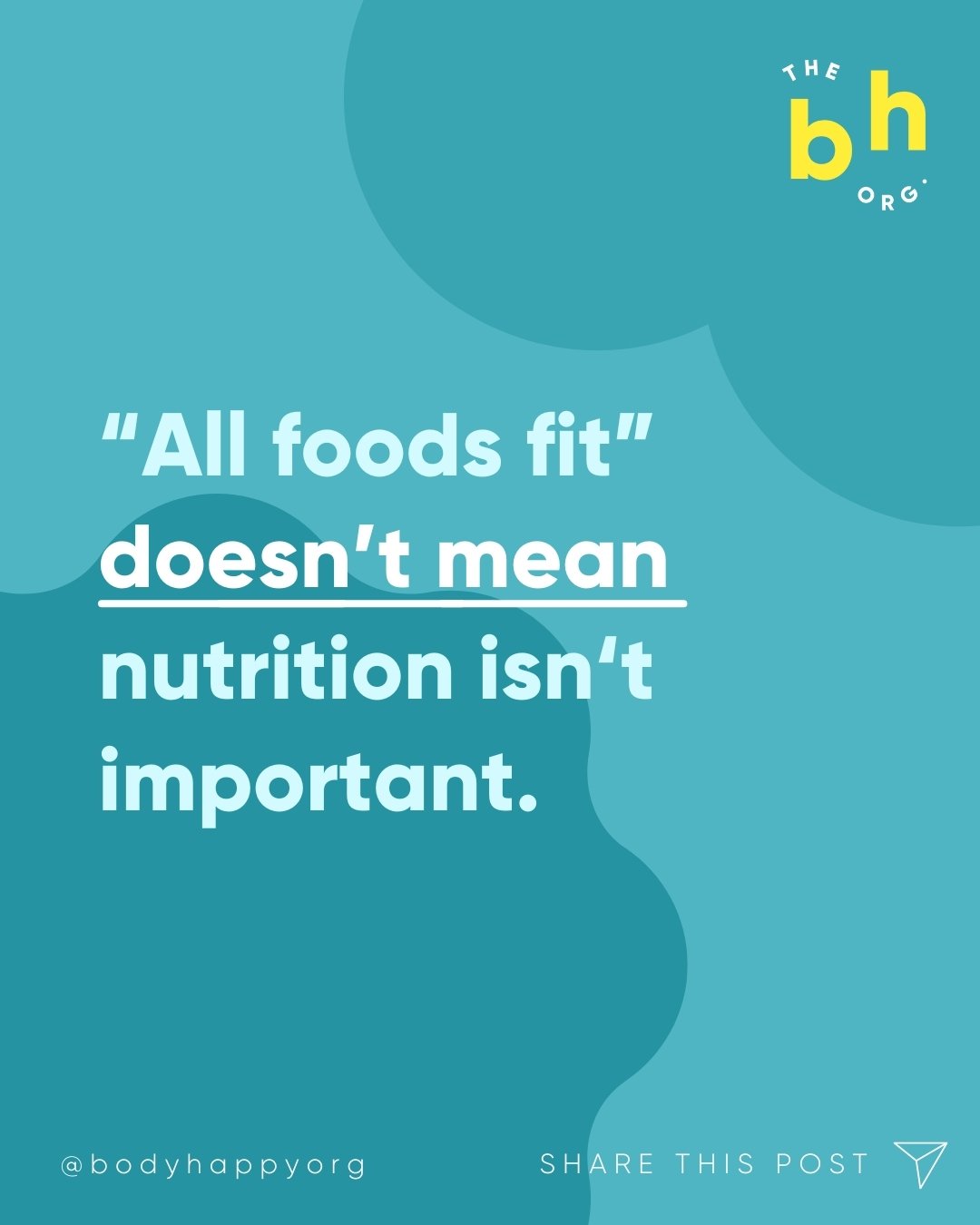 &quot;All foods fit&quot; doesn't mean nutrition isn't important. It just means it's not the ONLY thing that's important.

It also doesn't mean &quot;just give kids donuts all day&quot;. But neither does it mean just give them kale, or whatever your 