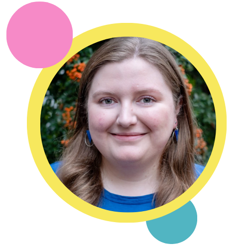 Ellen Gould (she/her): Ellen is an applied theatre and creative ESOL practitioner from London. Combining her skills in arts and languages, she designs and facilitates specialist drama, English, and communication projects for young people. She believe