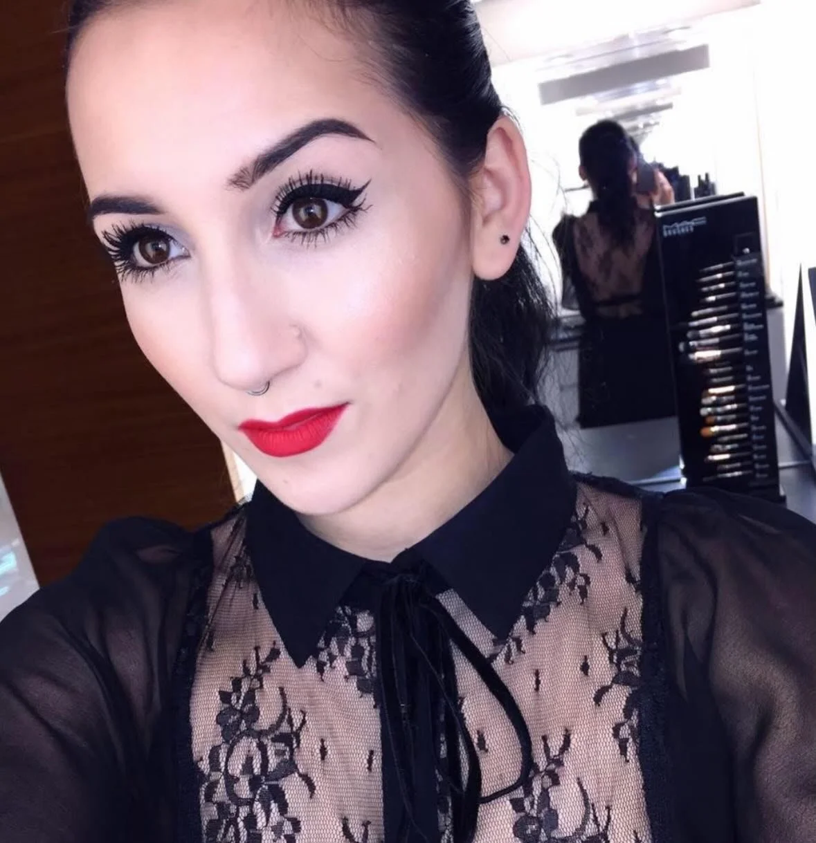 2016 #tbt 
Working? at MAC. Lipstick? Dry, cracked and unlined. Brows? Anastasia dip brow. Contour? Unblended. Cuts? Creased. Vibes? Chain smoker chic. Snapchat? Filtered.  Hats? Brimmed.