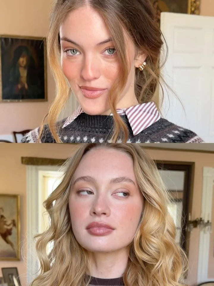 Makeup that looks like you&rsquo;ve been playing with horses in the sun all day 🌞🌻 
The brief- sun-kissed, burnt cheeks, glowy, less is more, soft defined eyes. 
For The Gallery&rsquo;s clothing collection : coming this fall.
Models @georgiabrookkk
