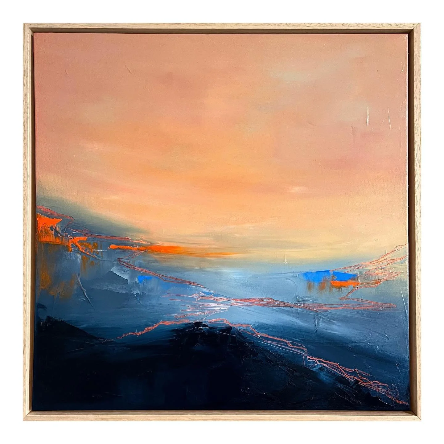 Unveiled 
60x60cm 
Framed in a natural wood tray frame 
Available to view and purchase @one_six_nine_artists number 12 on the Fiveways artist open houses trail. 🙌🏻
Open from 7/8, 13/14, 20/21, 27/28/29th of May 
.
.
.
#brightonartistsopenhouses #br