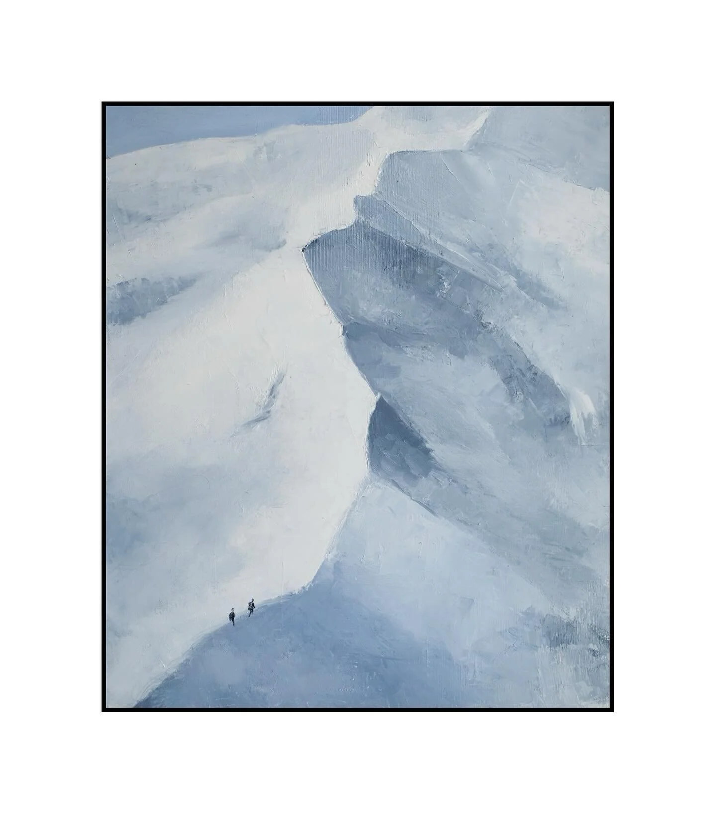 &rdquo;Fj&auml;llen&rdquo;, new oil painting 60x50 ❄️🤍