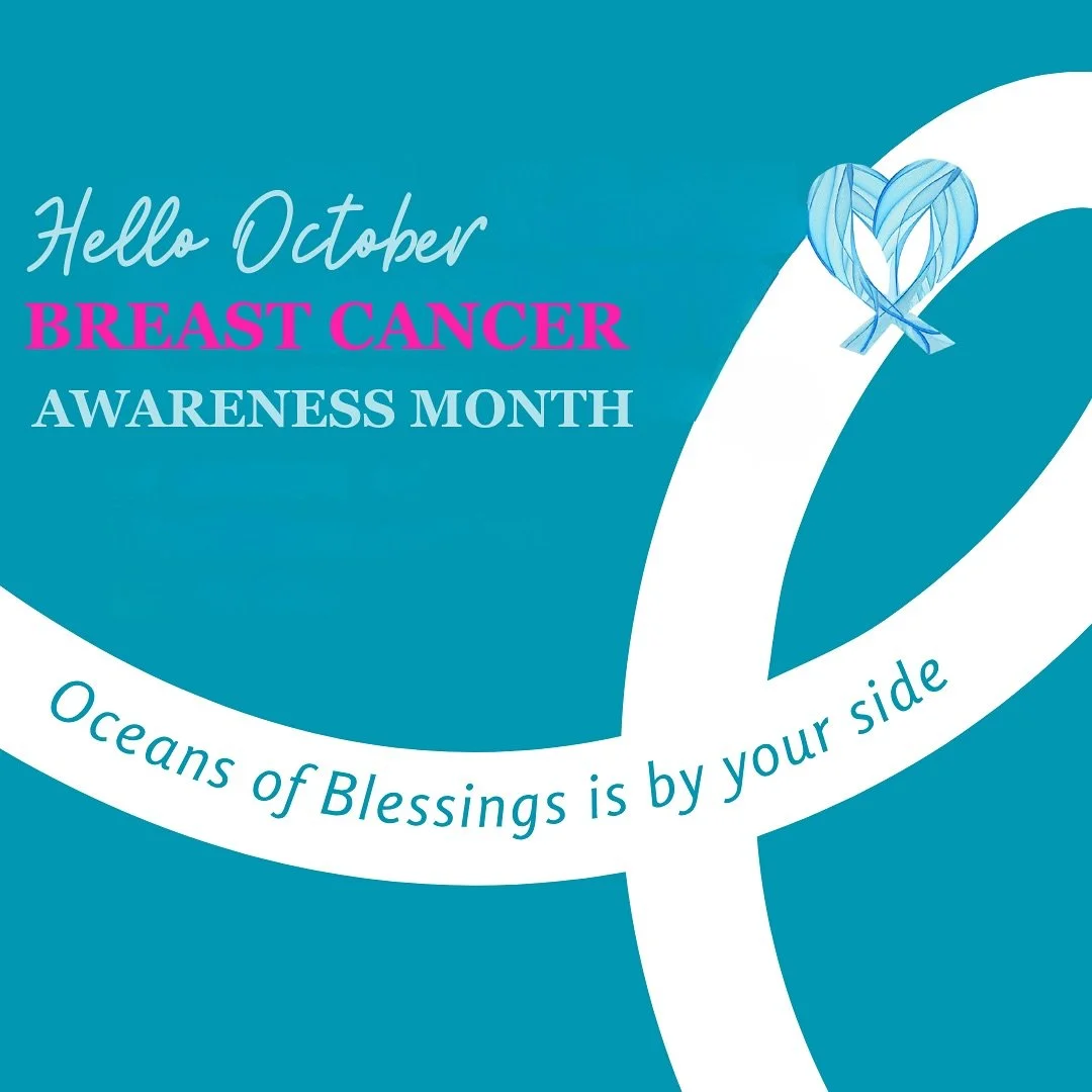 Hello October&hellip;it&rsquo;s #breastcancerawareness🎀 month. We send 🌊OCEANS of BLESSINGS 🌊 to everyone affected by breast cancer and look forward to the day it is no more. 

In honor of Breast Cancer Awareness Month, swipe ⬅️ to see two of our 