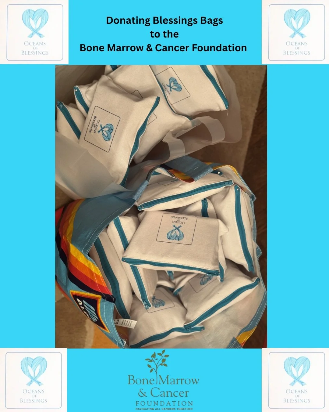 Thrilled to partner with @bonemarrowandcancerfdn and donate #blessingsbags for the upcoming performance of Night Side Songs on March 24th at Lincoln Center - presented by @cancerbuddyapp, the first peer support app for the #cancer community. 🙏🏻🩵💙