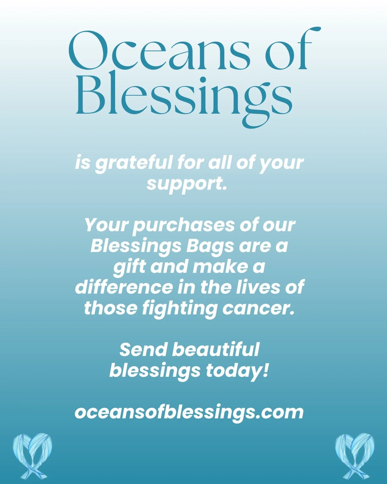 We thank you for your tremendous support and for sending beautiful blessings to #cancer patients. This gift of non-toxic, non-carcinogenic skincare and beauty products helps lift their spirits and emphasizes the importance of using #cleanbeauty. Send