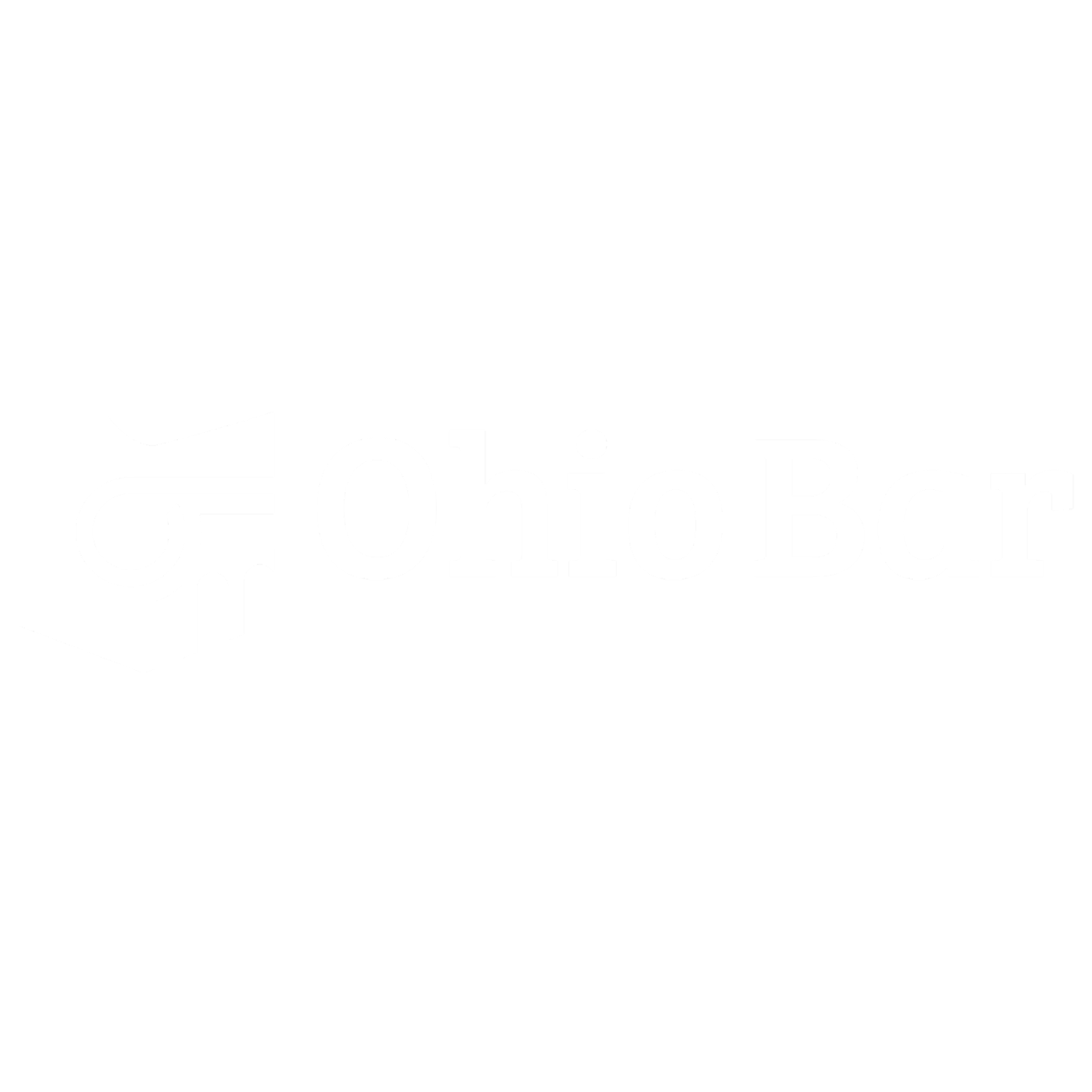 Black background with a white logo of a hand holding a glass of beer and the text "Ohio Bar" next to it.