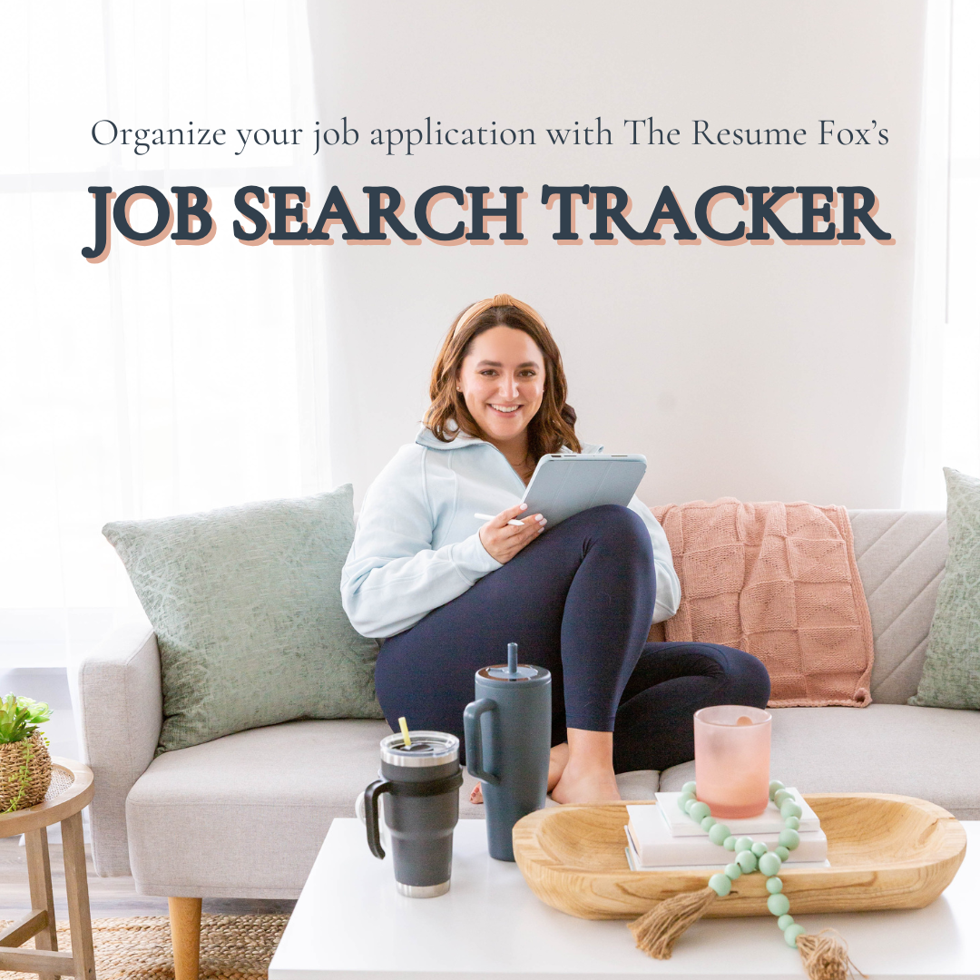 Organize your job applications with The Resume Fox's Job Search Tracker