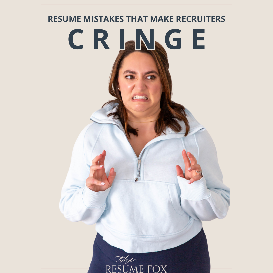 Resume mistakes that make recruiters cringe