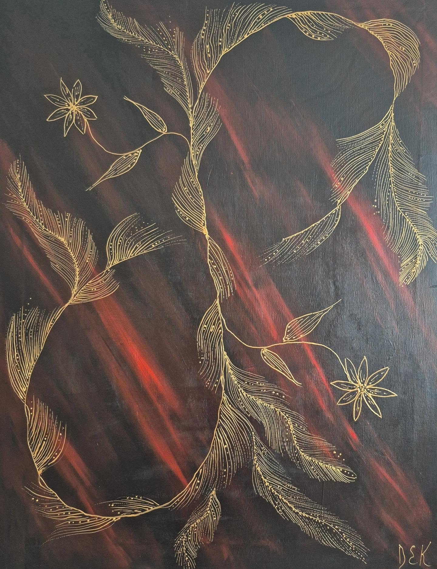 Dina Edita K, Golden threads of life.jpg