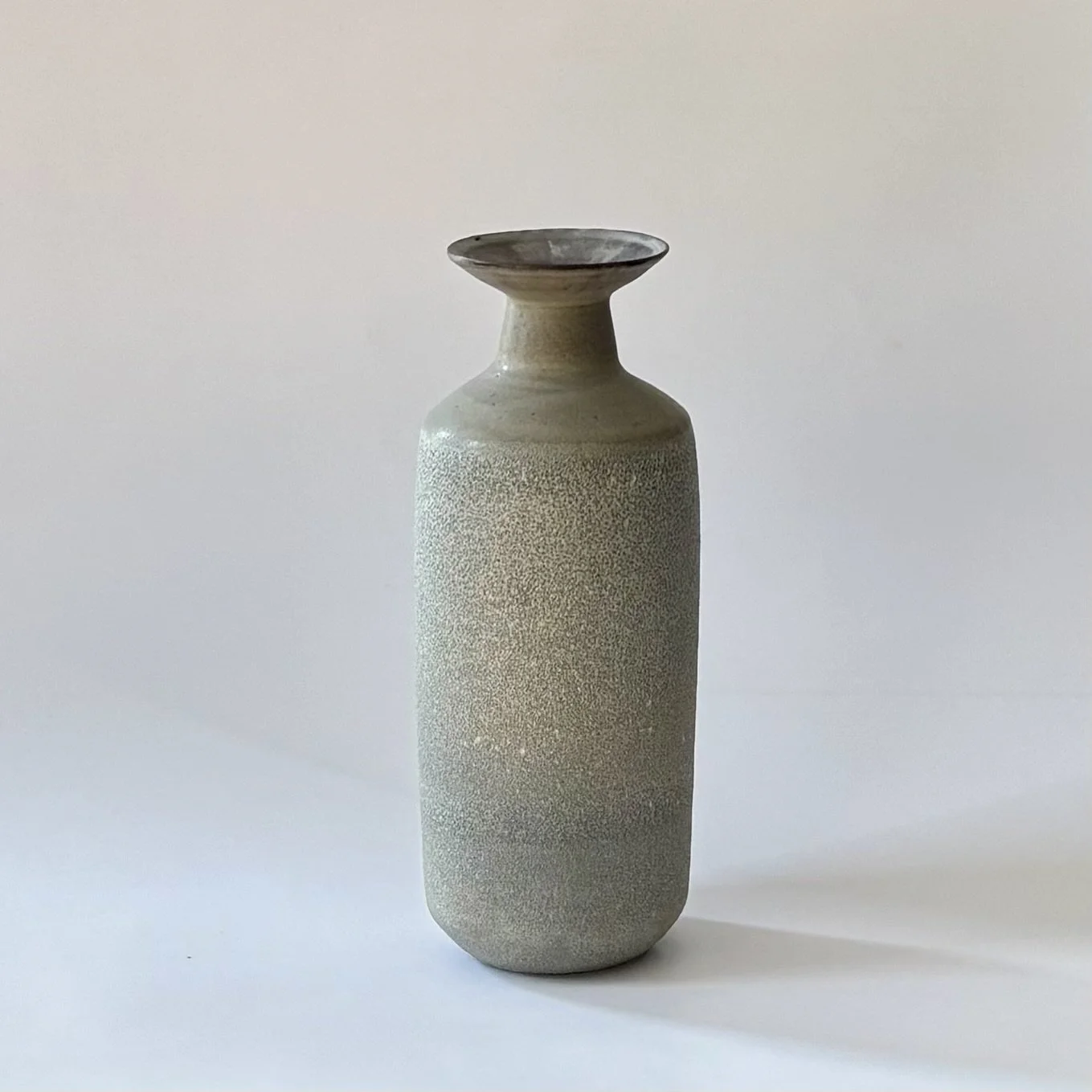 textured stone vase