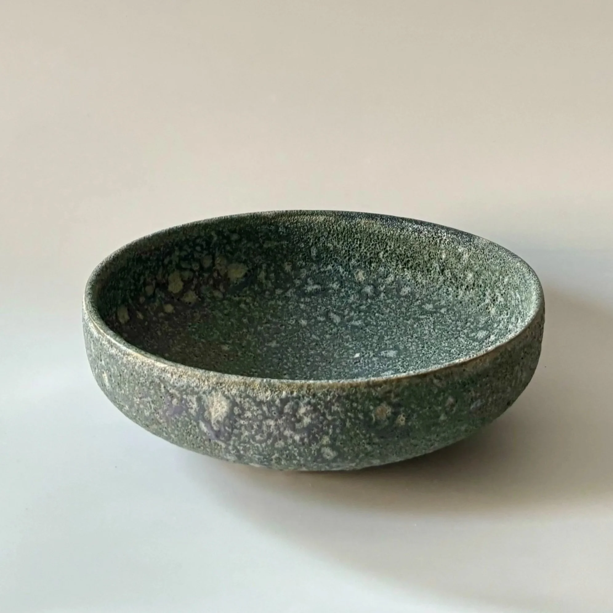 textured blue bowl