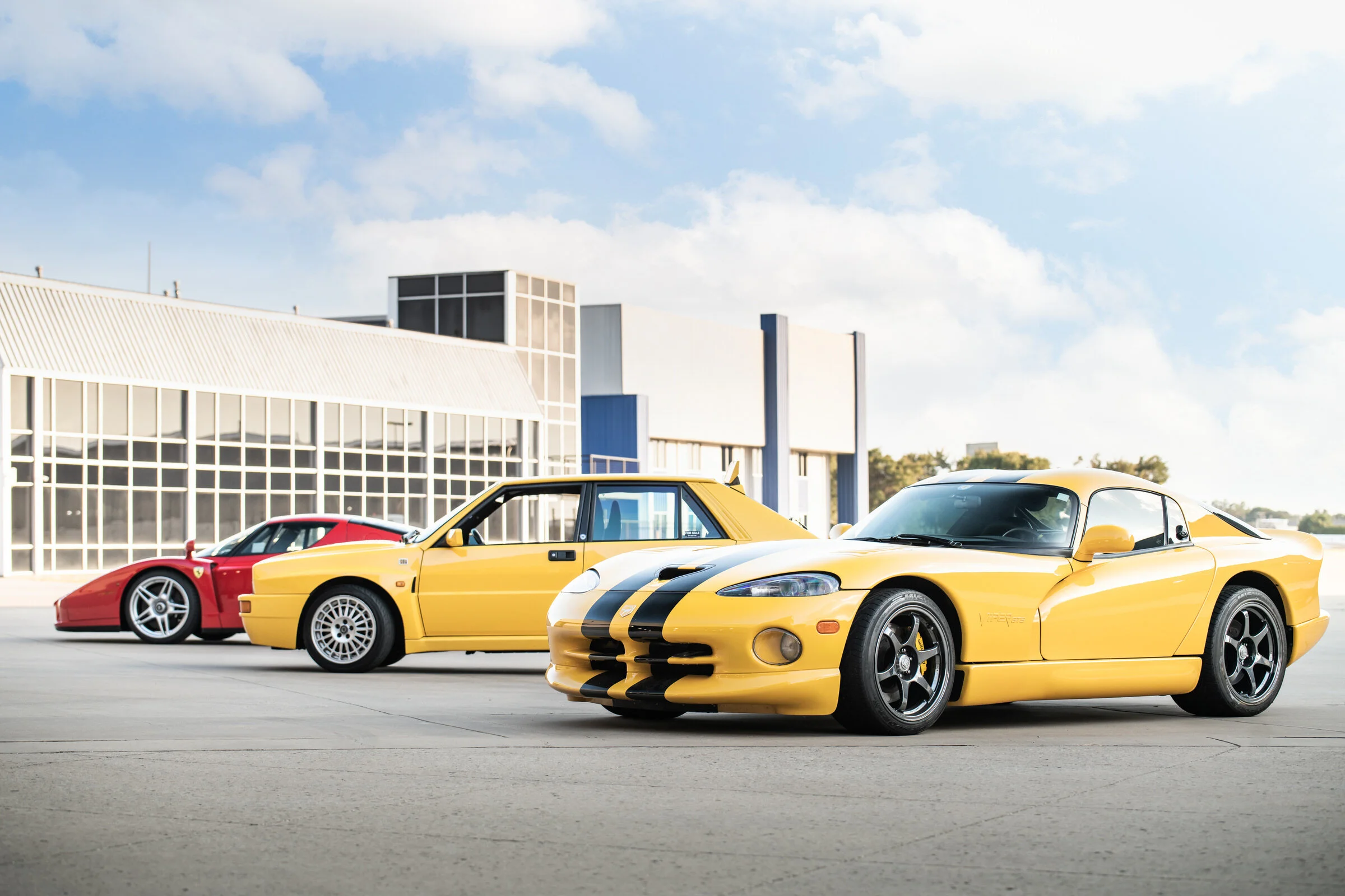 Automotive Photography Dodge Viper, Lancia Delta Integrale Evo, Ferrari Enzo by David Loi