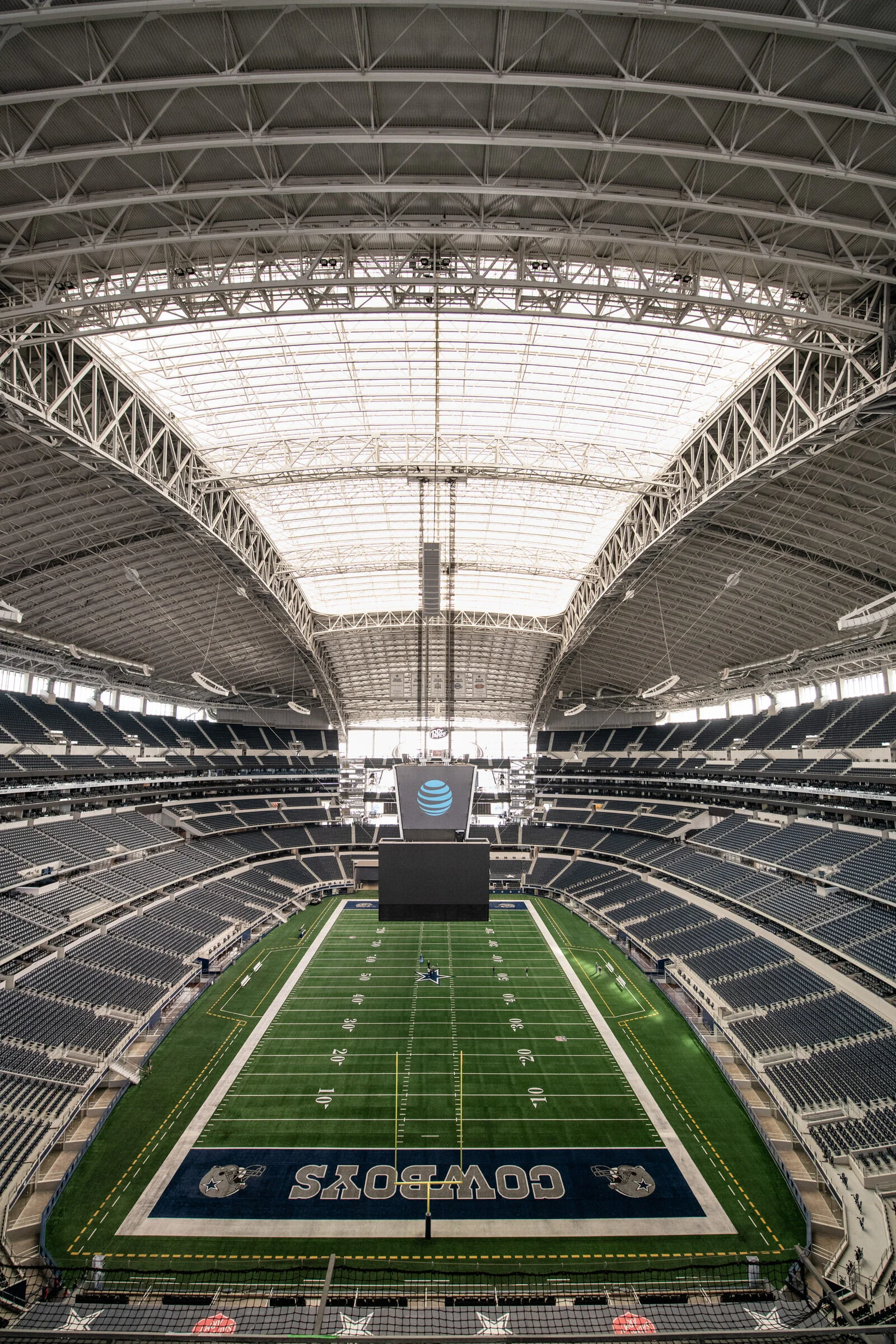 Commercial Photoshoot for the interior of the Dallas Cowboys Stadium at sunrise  Arlington, TX by David Loi