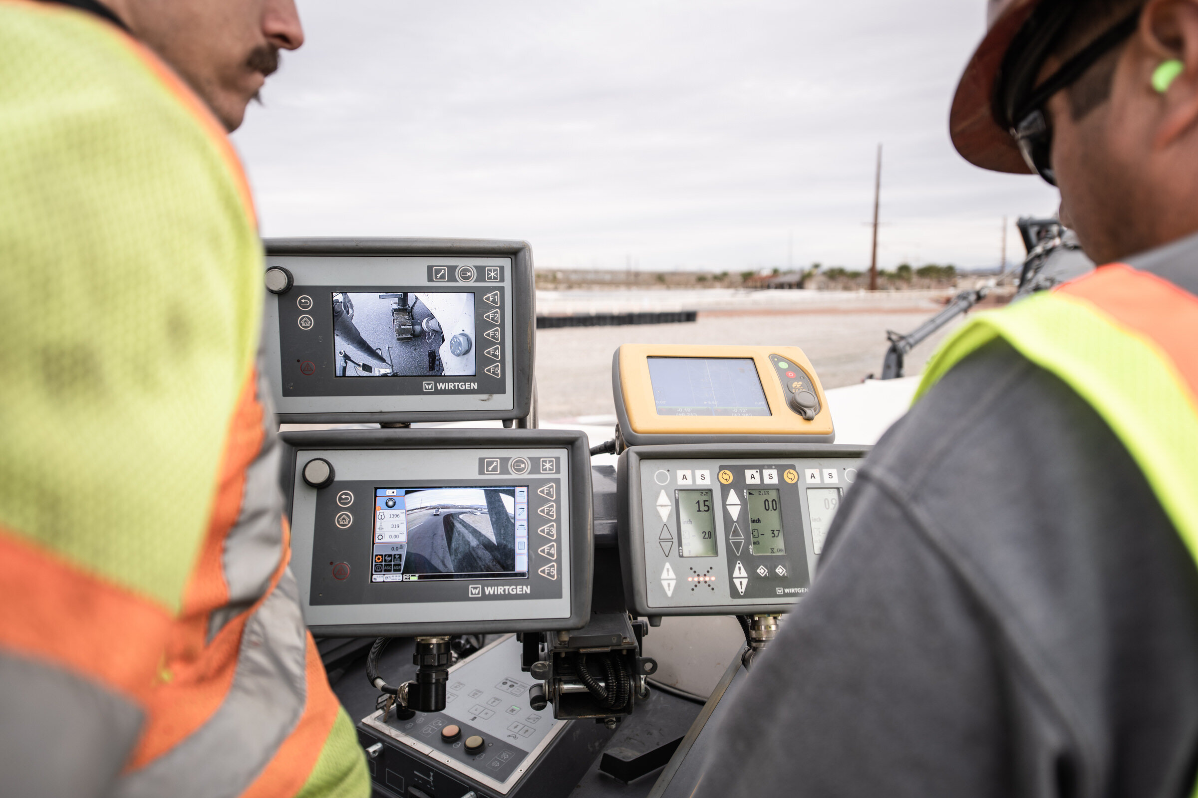 Commercial Photography for Topcon Laser Scanner being used to repave the Spring Mountain Motorsports Ranch in Las Vegas, NV by David Loi 