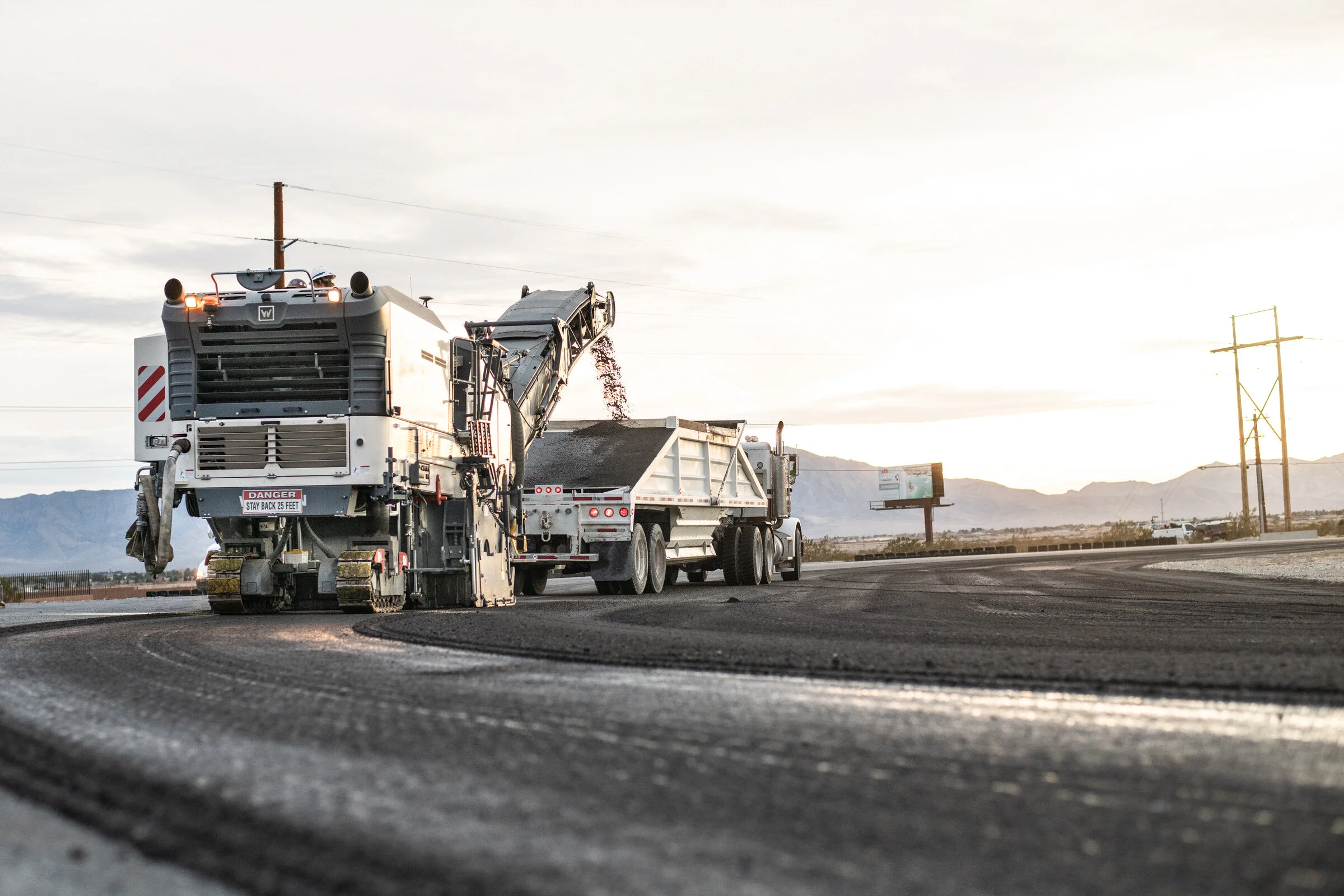 Commercial Photography to show concrete getting poured at Spring Mountain Motorsports Ranch in Las Vegas, NV by David Loi 
