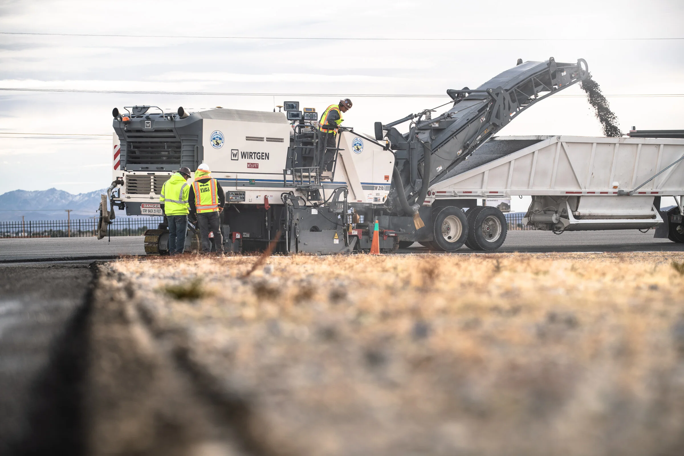 Commercial Photography for Topcon Laser Scanner being setup on the back of a truck at the Spring Mountain Motorsports Ranch in Las Vegas, NV by David Loi
