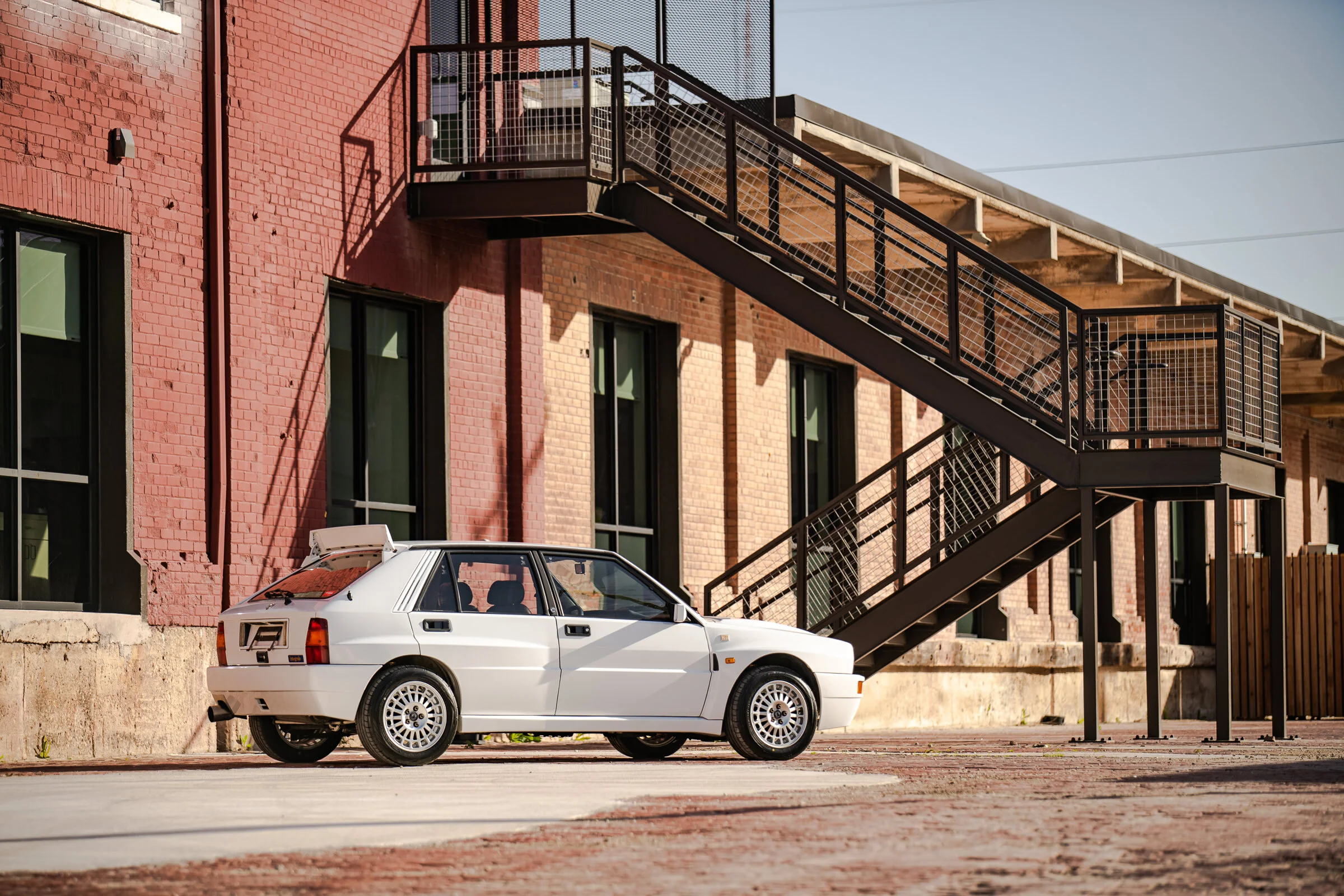 Automotive Photography White Lancia Delta Integrale Evo  by David Loi