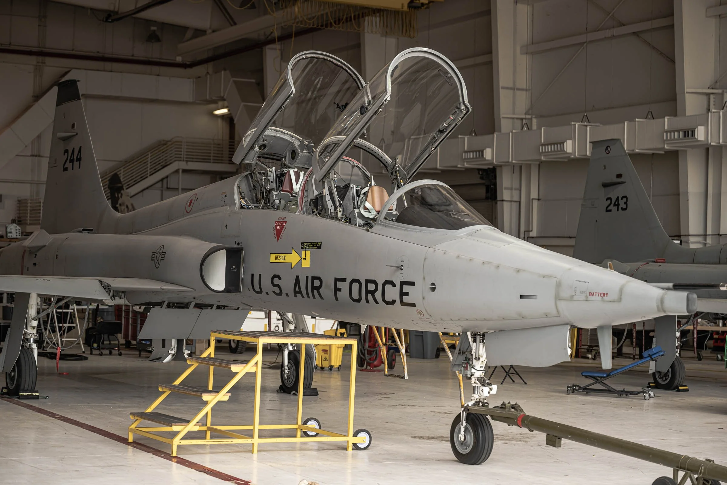 AQRD's F5B Freedom Fighter sits on the ramp at Alliance Airport (AFW) in Ft Worth, TX