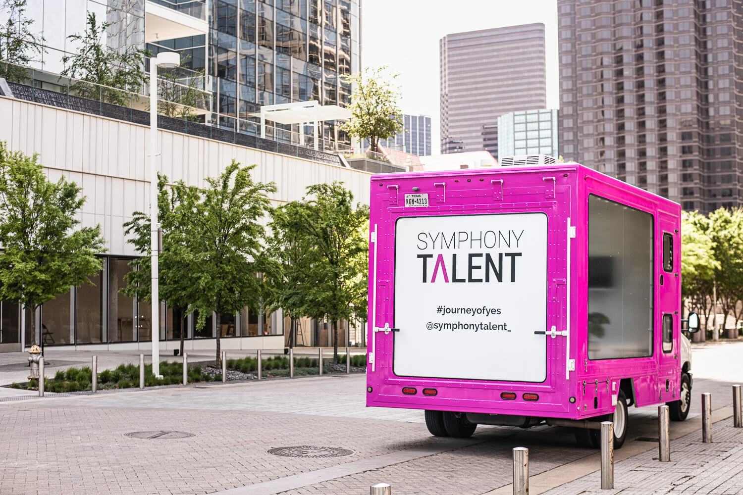 Commercial Photography for Symphony Talent Podcast Truck at One Arts Plaza in Dallas, TX by David Loi