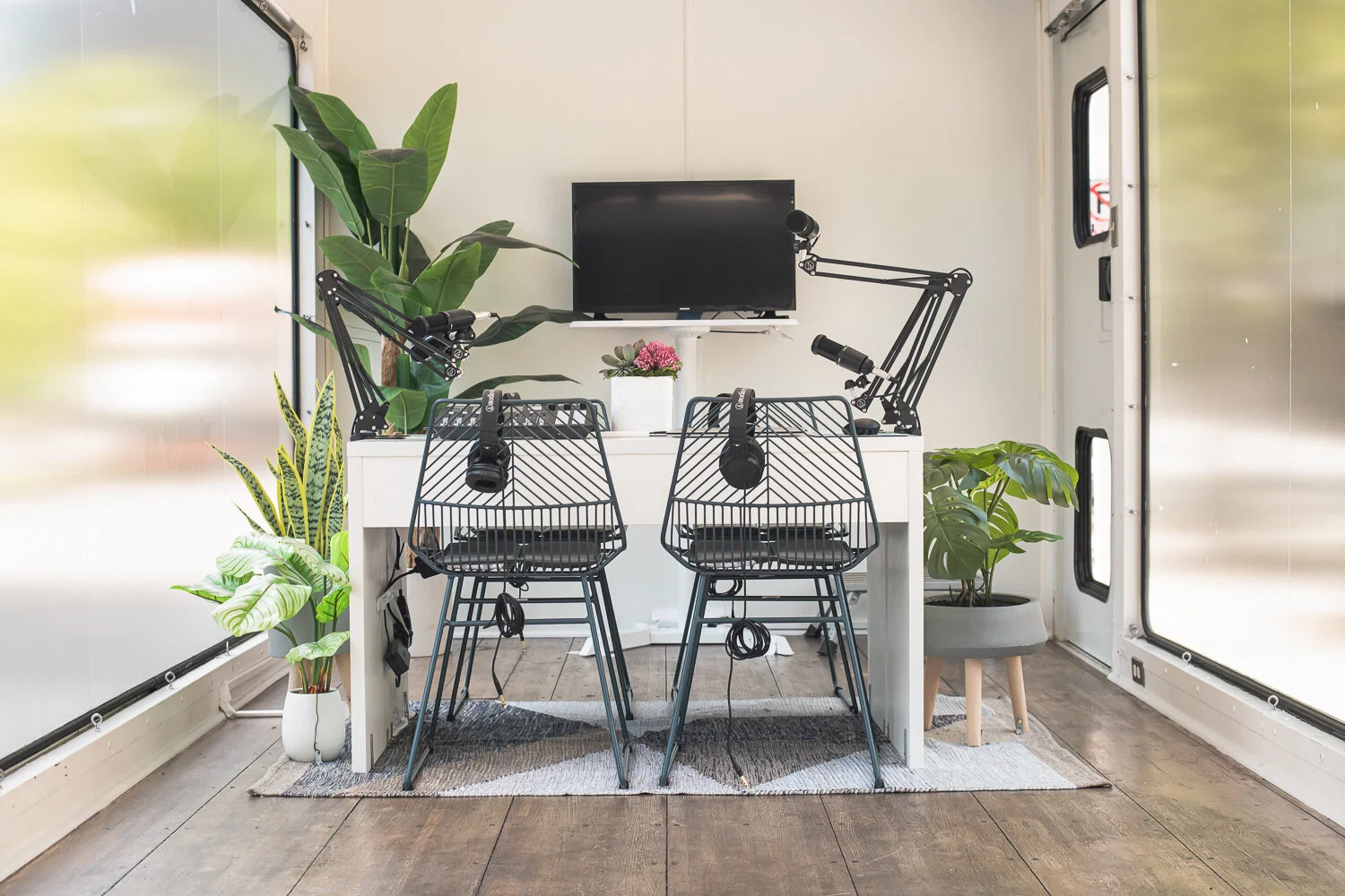 Commercial Photography for the Interior of the Symphony Talent Podcast Truck in Dallas, TX by David Loi