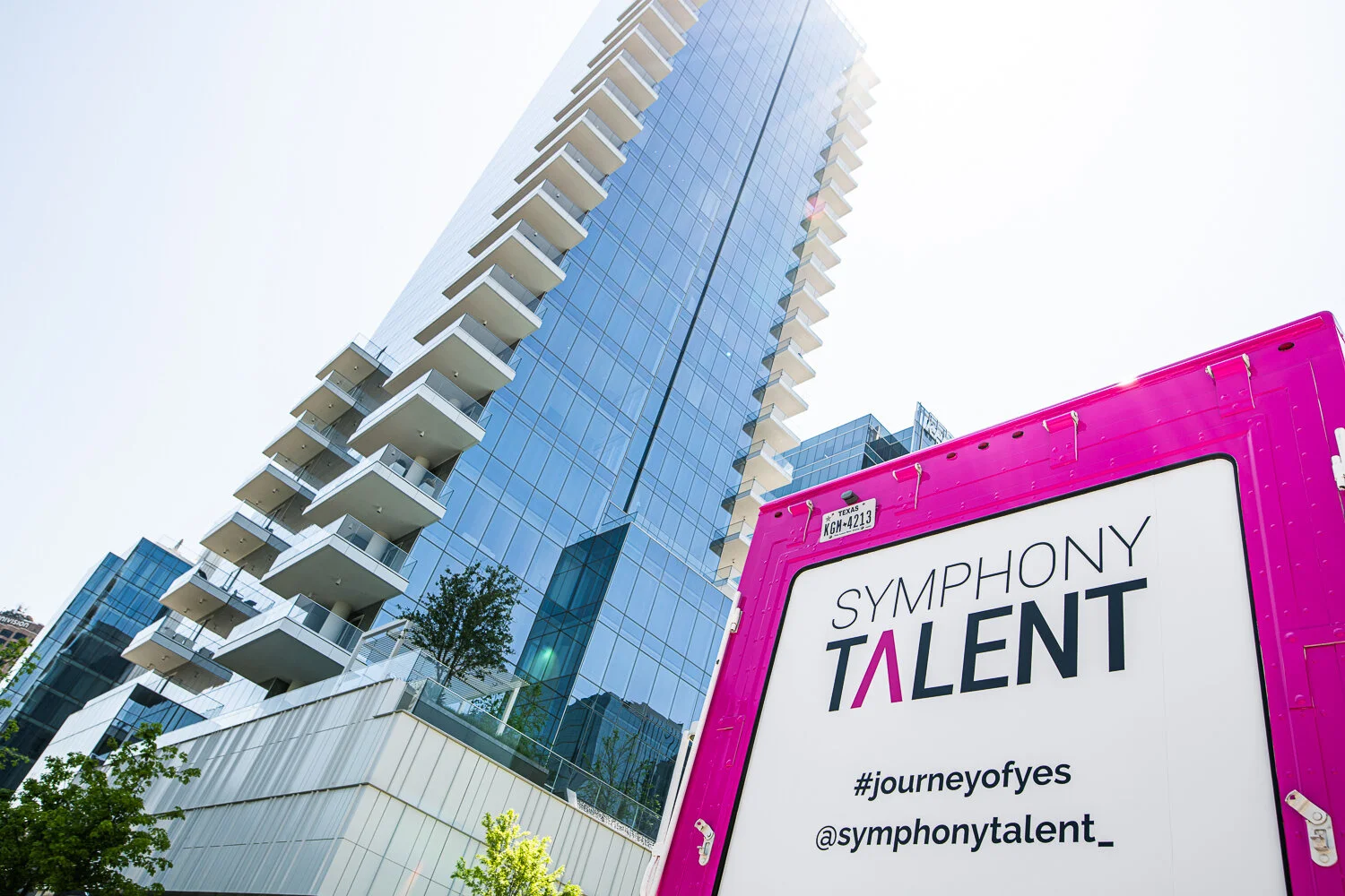 Commercial Photography for Symphony Talent Podcast Truck at One Arts Plaza in Dallas, TX by David Loi