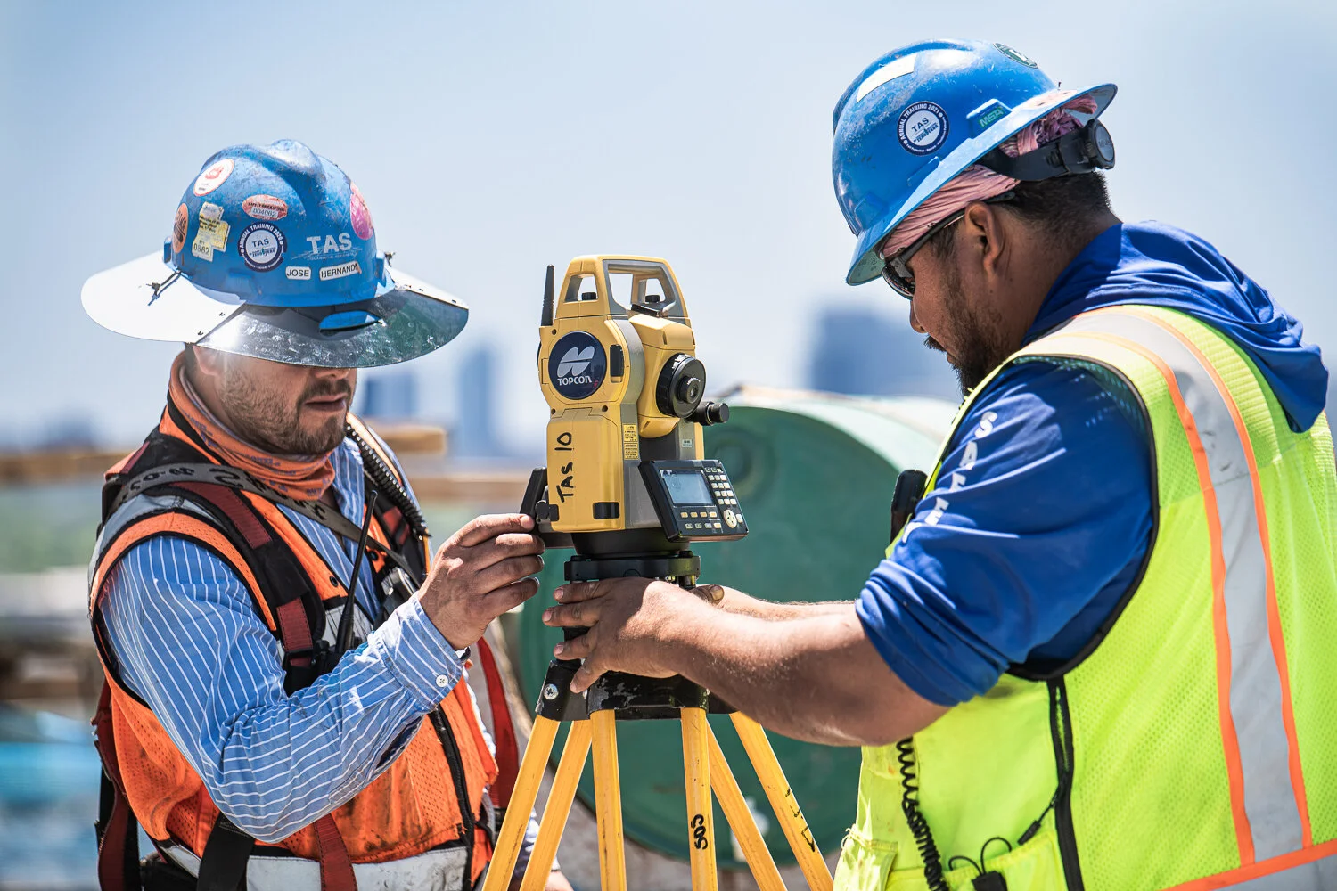 Commercial Photography for TAS Concrete and Topcon on a high-rise in Houston, TX by David Loi