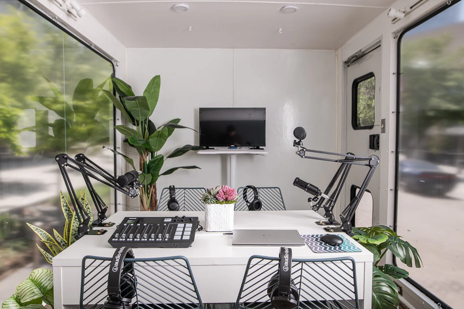 Commercial Photography for the Interior of the Symphony Talent Podcast Truck in Dallas, TX by David Loi