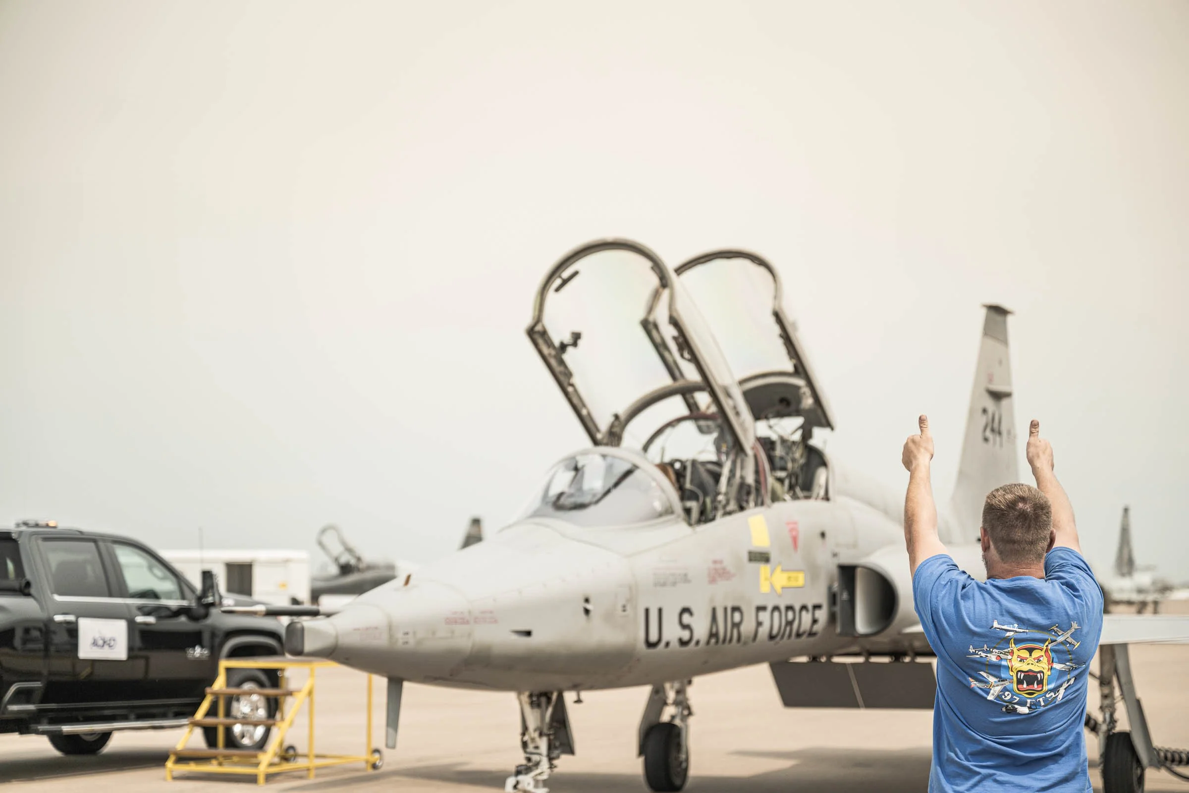 Engine start for AQRD's F5B Freedom Fighter at Alliance Airport (AFW) in Ft. Worth Texas.