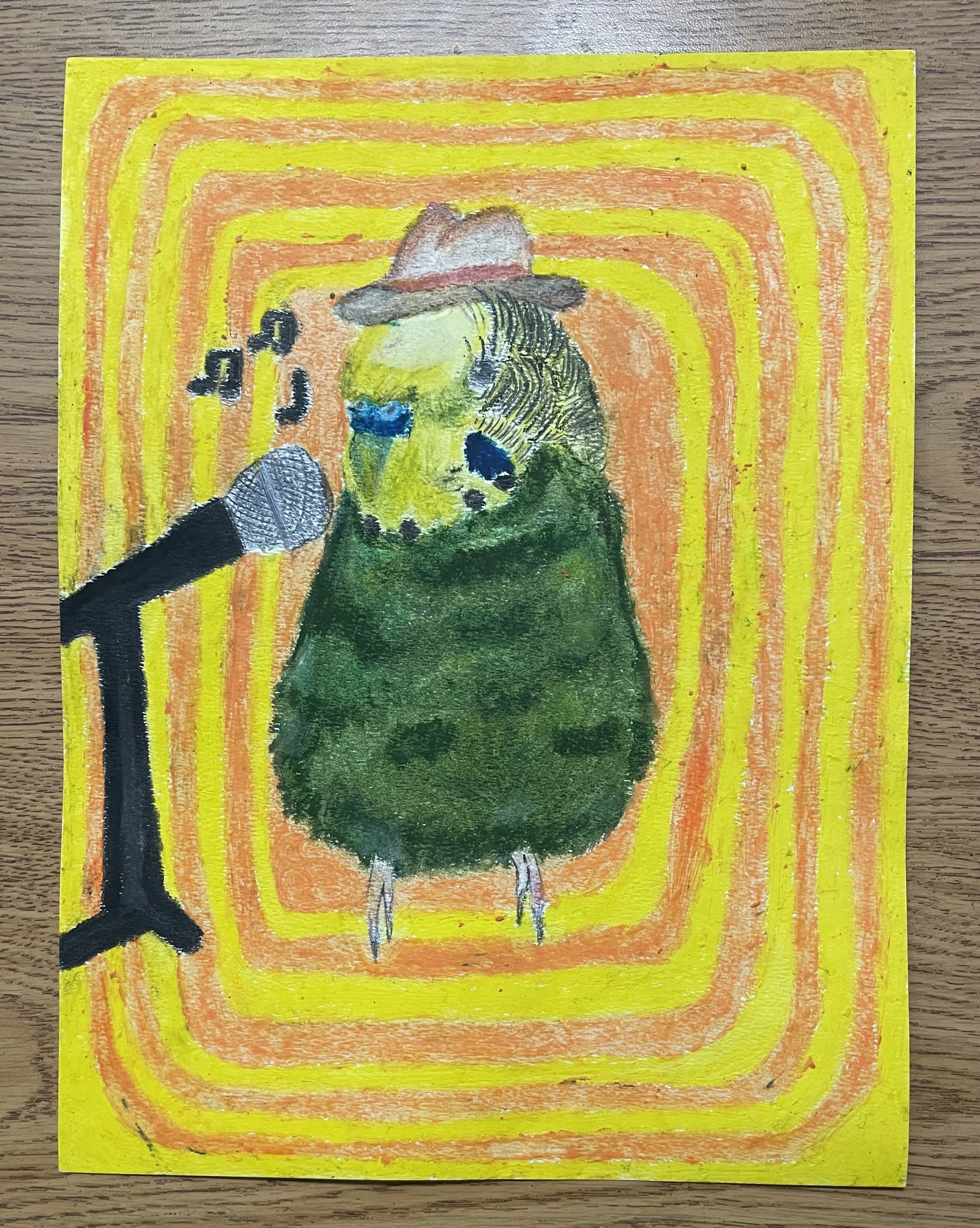 Oil Pastel Animal Portrait