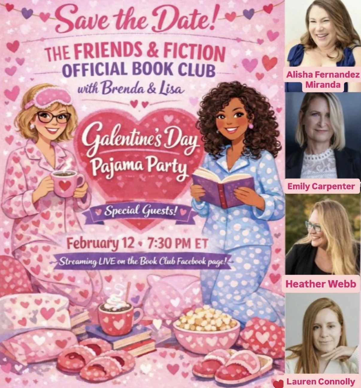 Online: Friends & Fiction Galentine’s Day