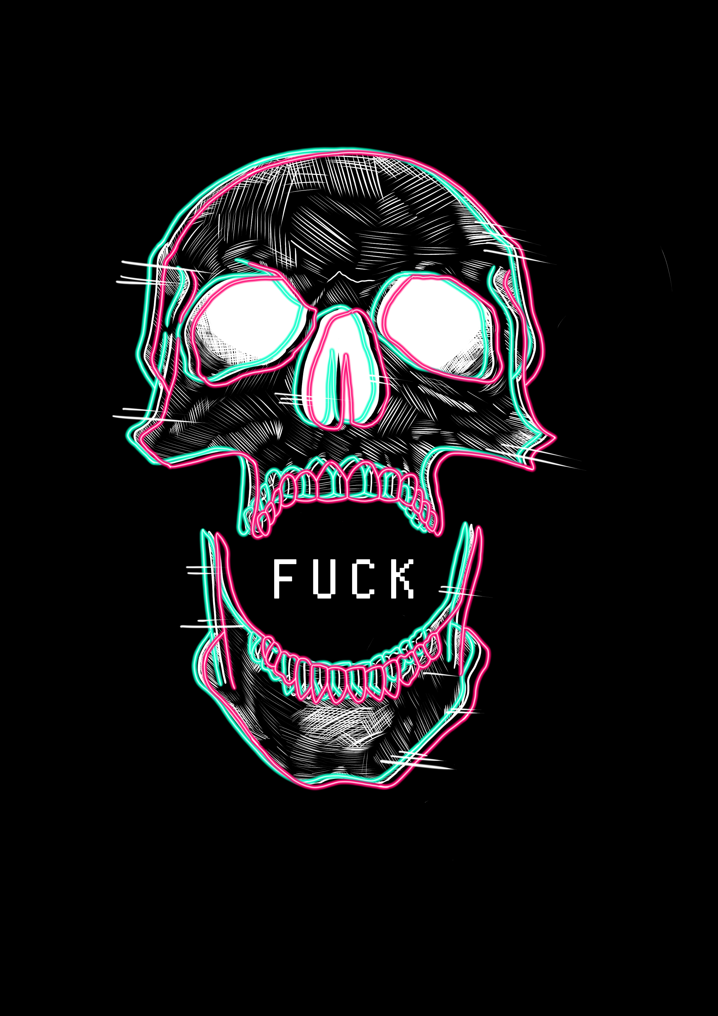 F U C K (digital illustration, 2023)