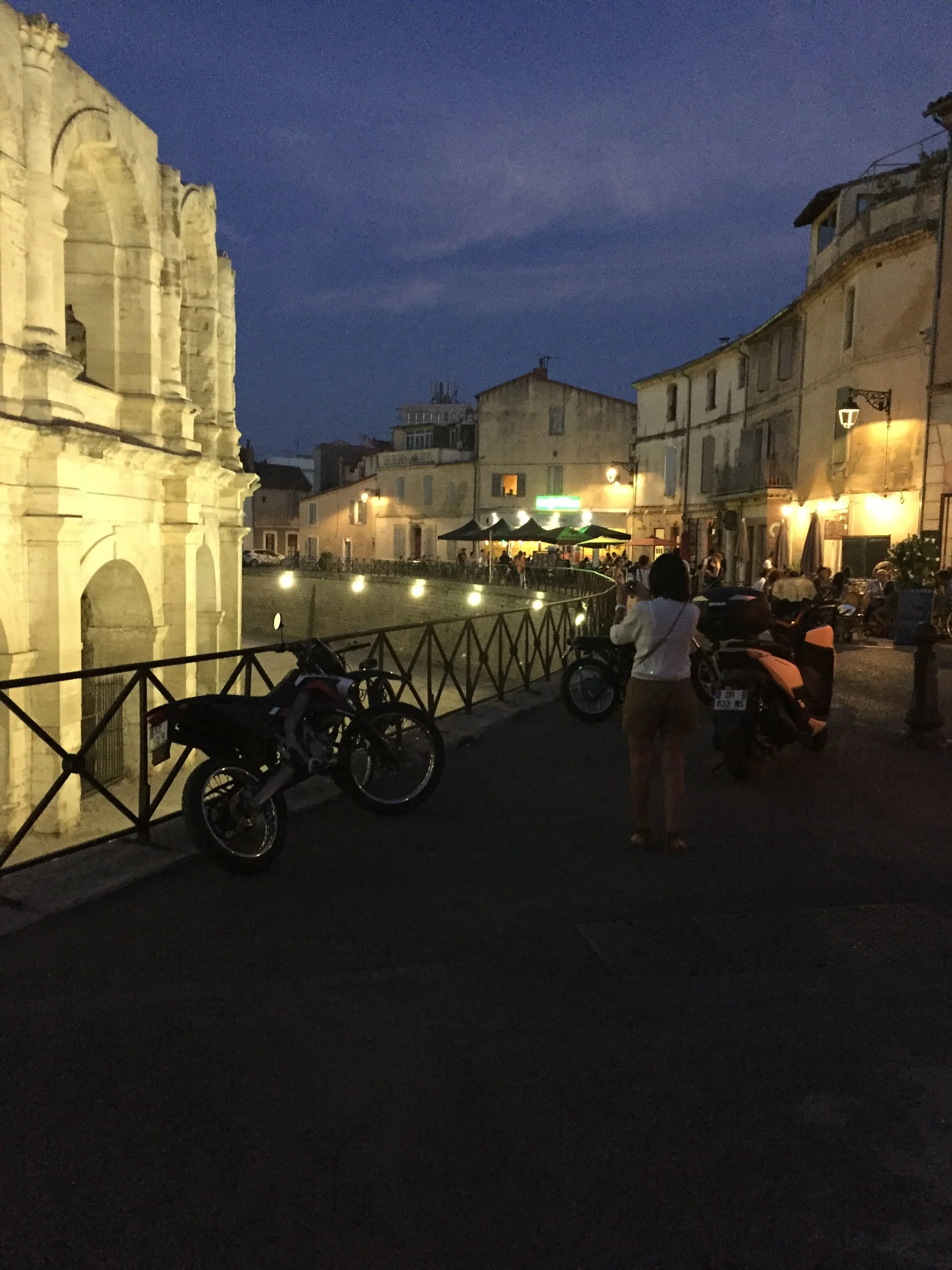 Arles at night