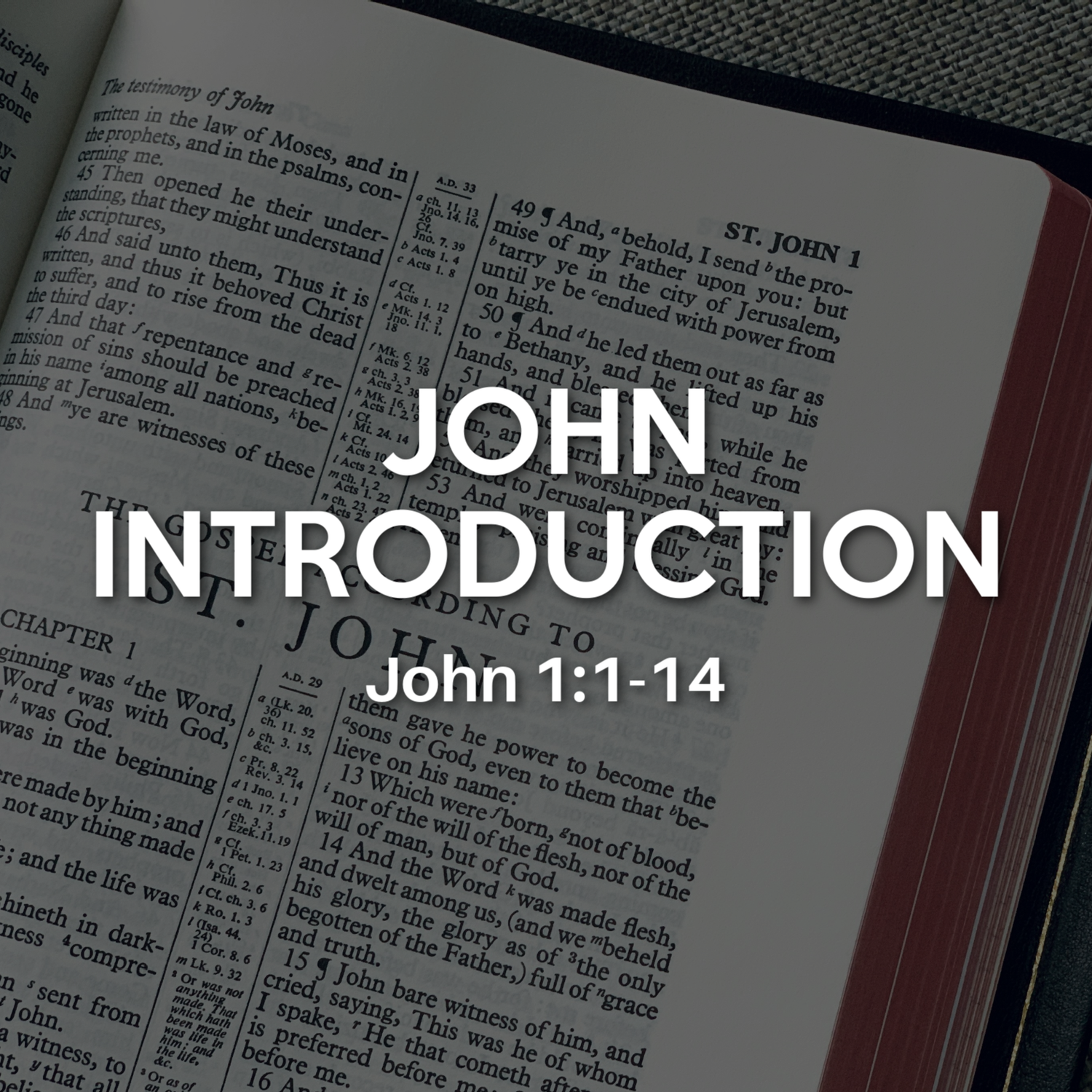 Encountering Jesus Christ Sermon Series Notes (Gospel of John ...