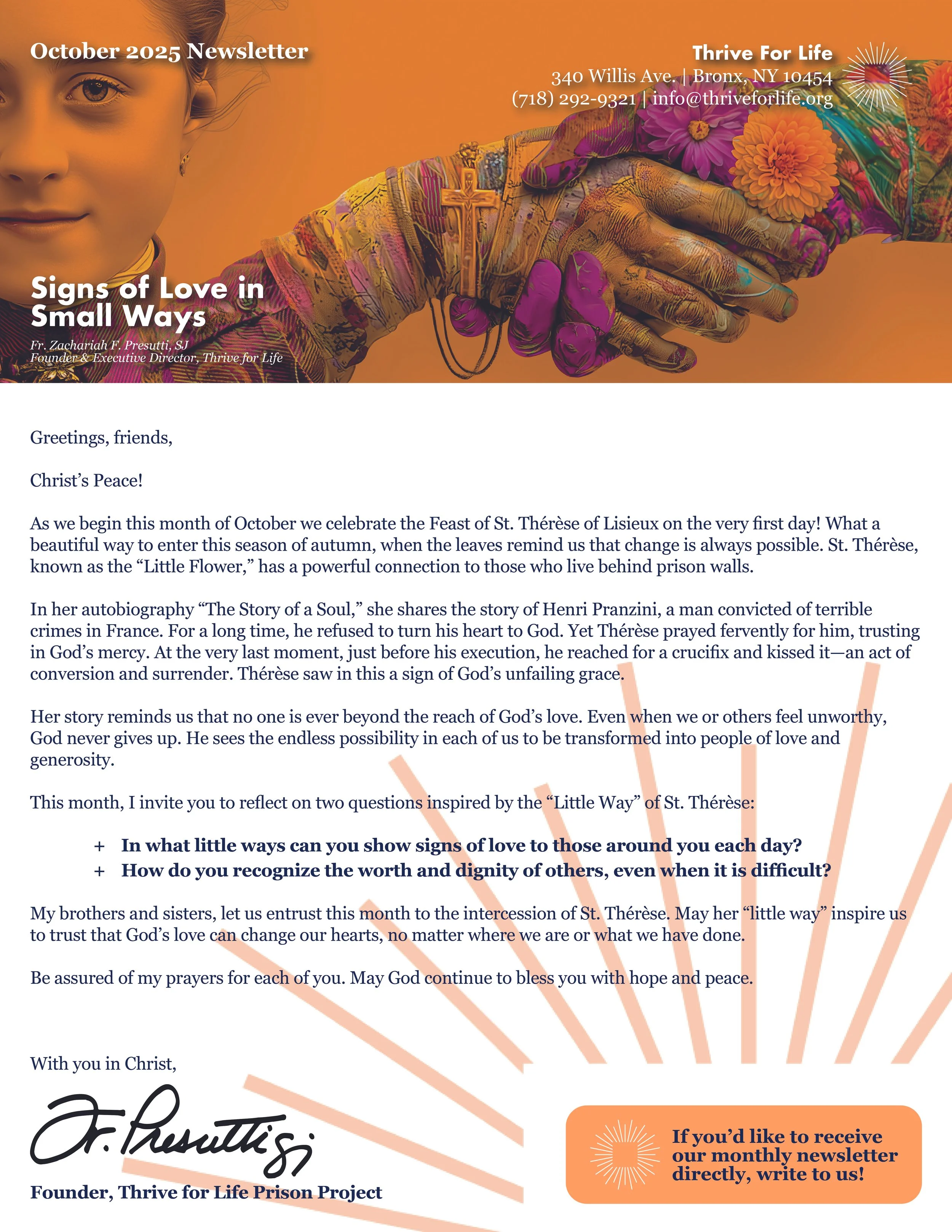 October 2025 Newsletter