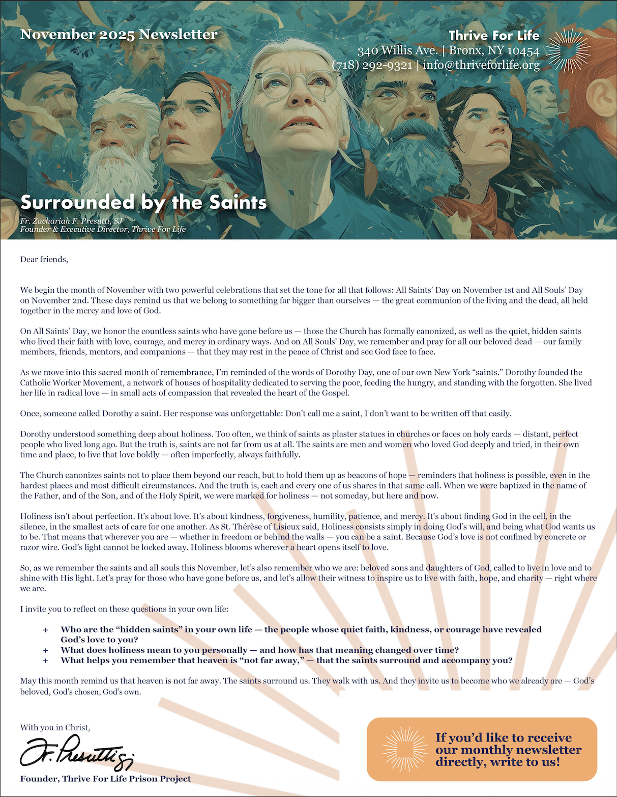 November 2025 Newsletter