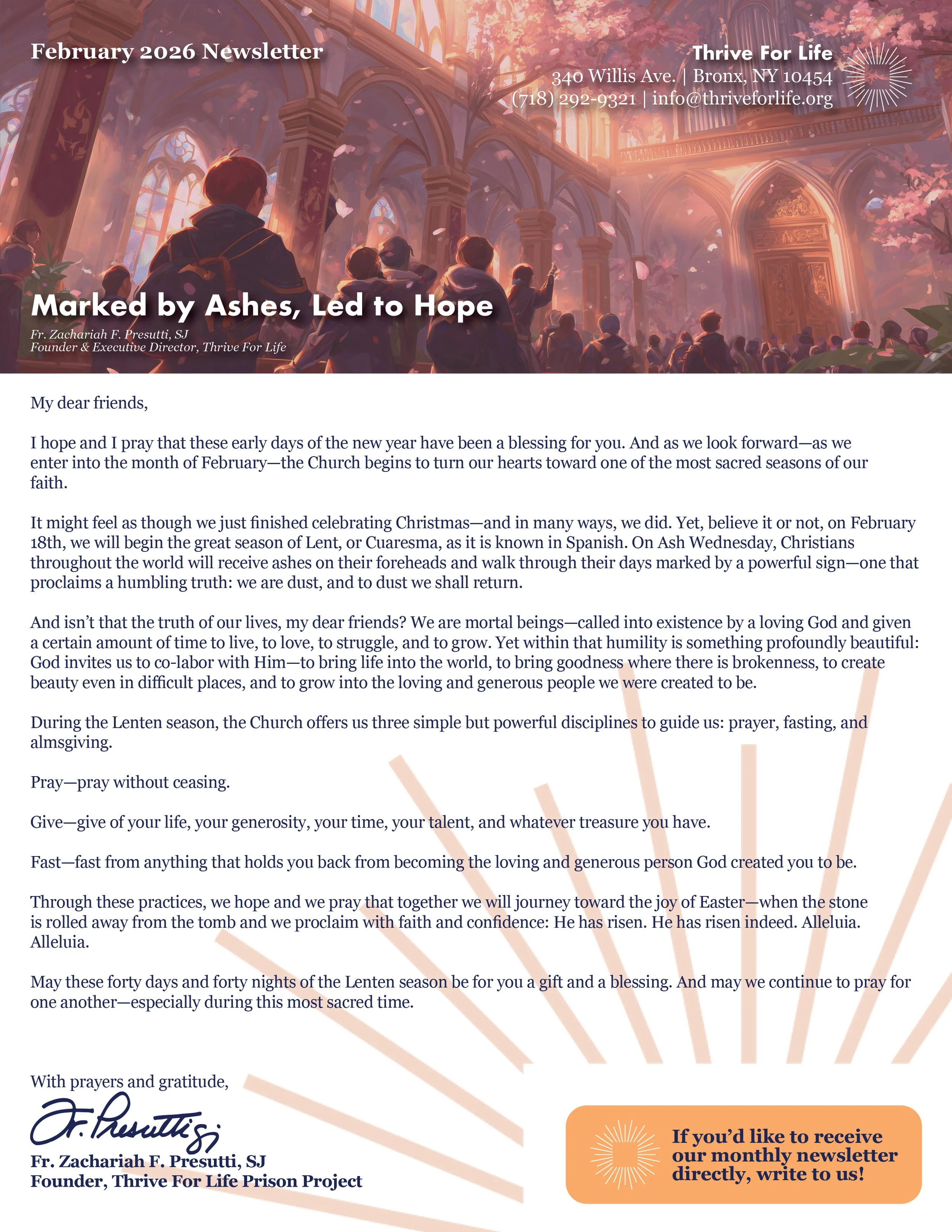 February 2026 Newsletter